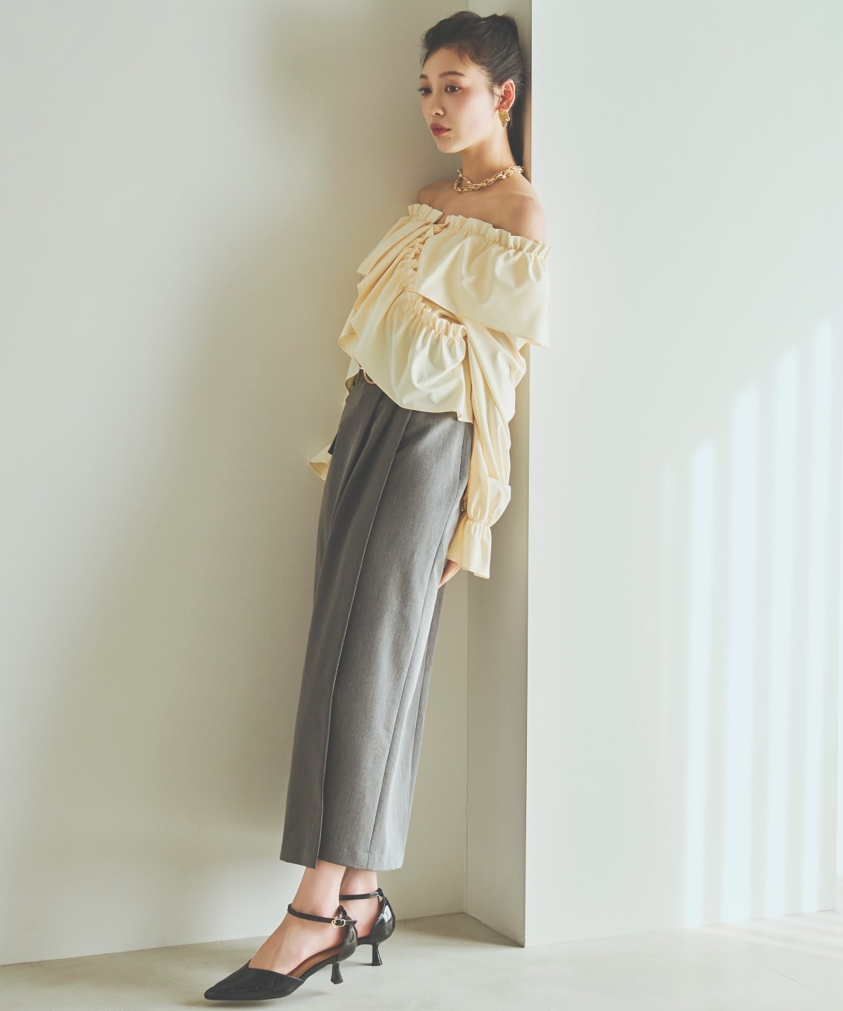 【先行予約受付中】タックストレートスカート