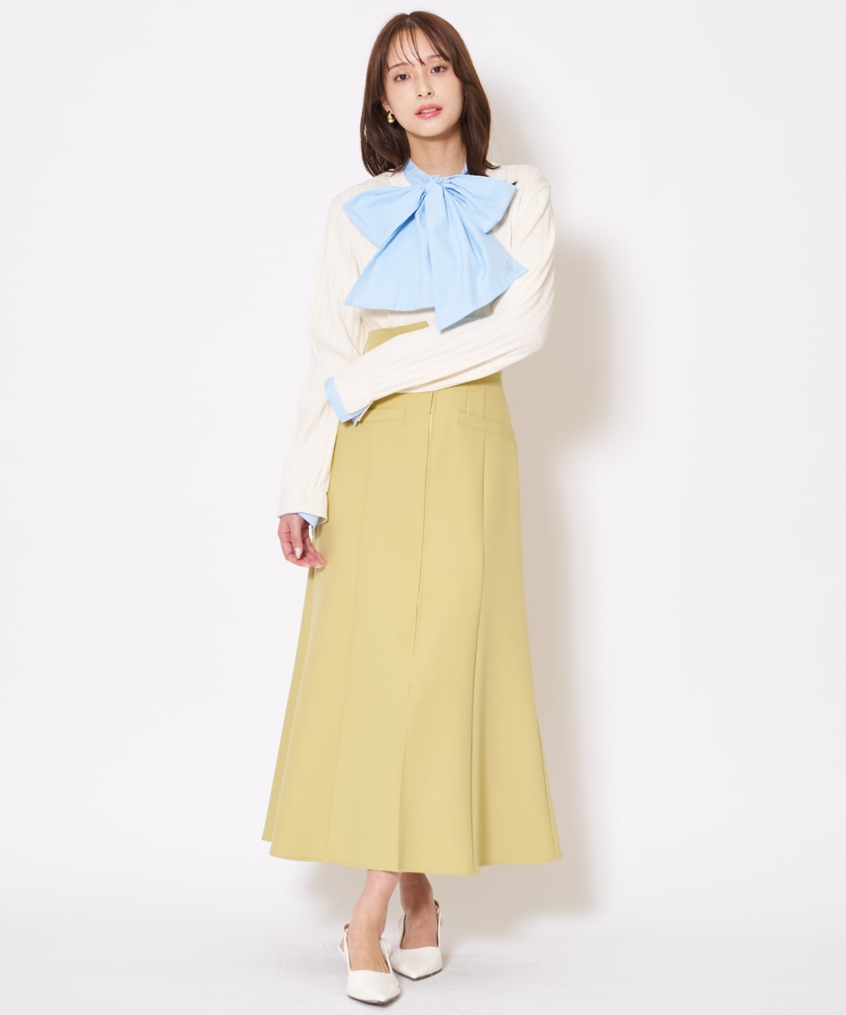 【先行予約受付中】フロントZIPマーメイドスカート