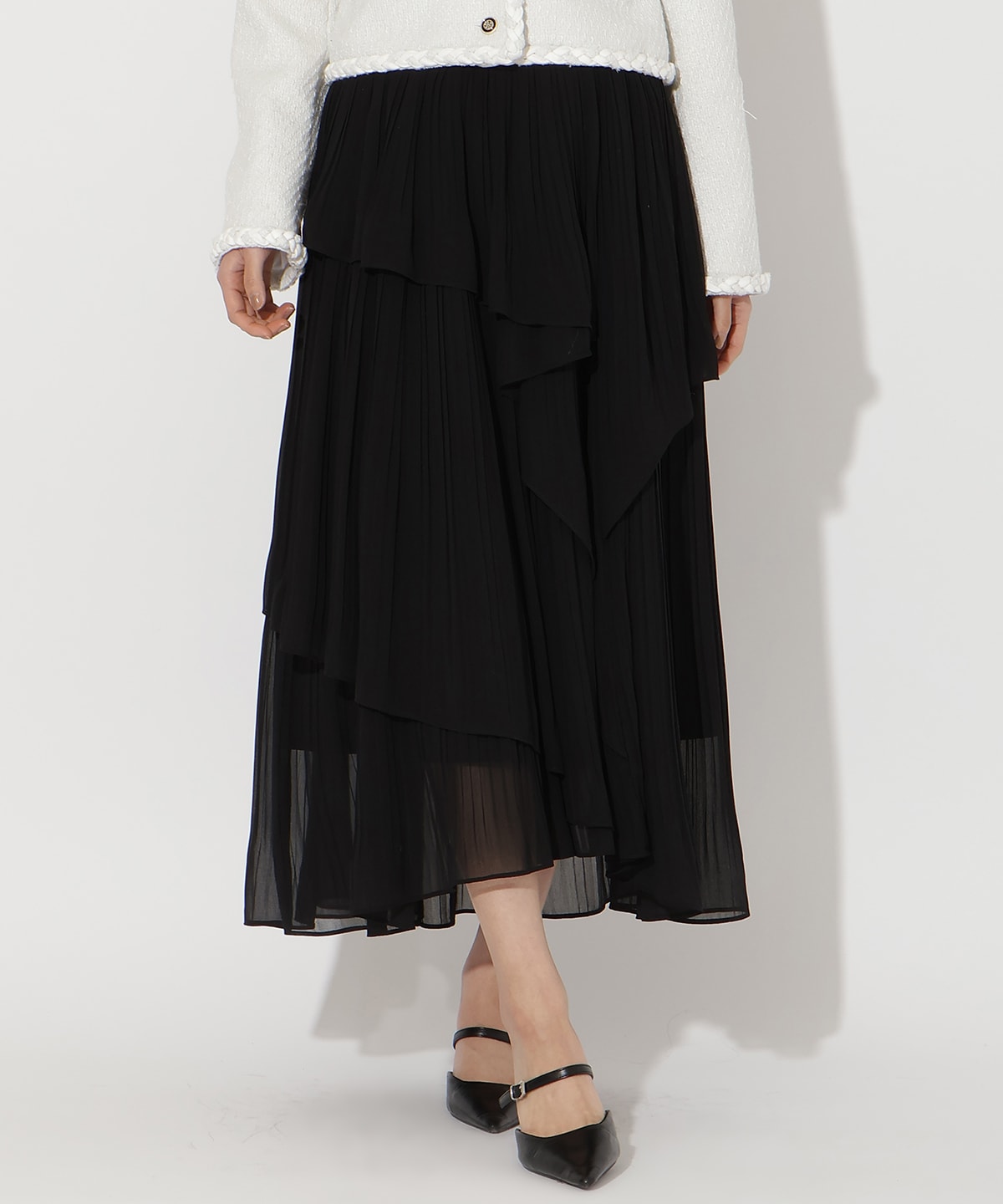【先行予約受付中】ティアードプリーツスカート