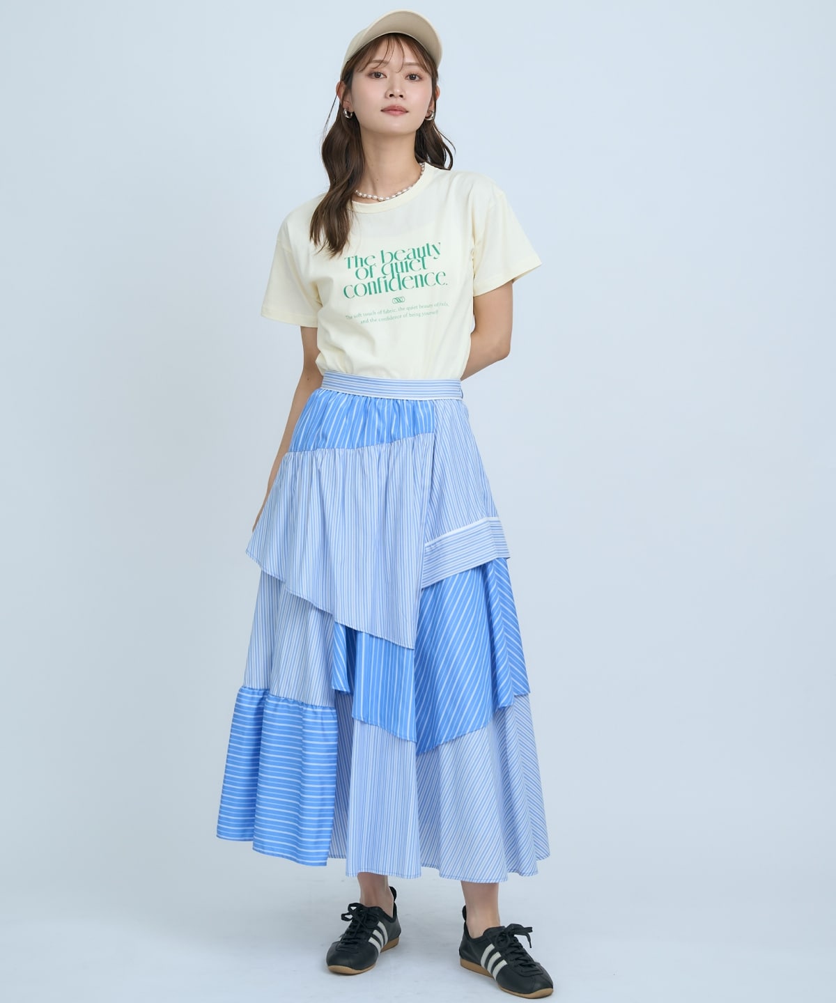 マルチストライプスカート