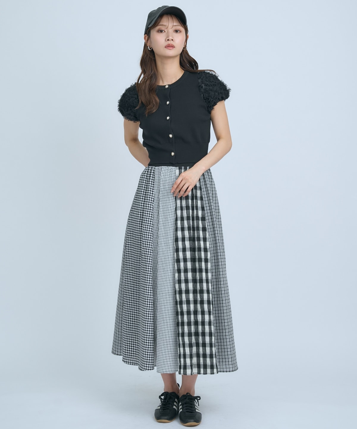 サッカーギンガム組み合わせスカート