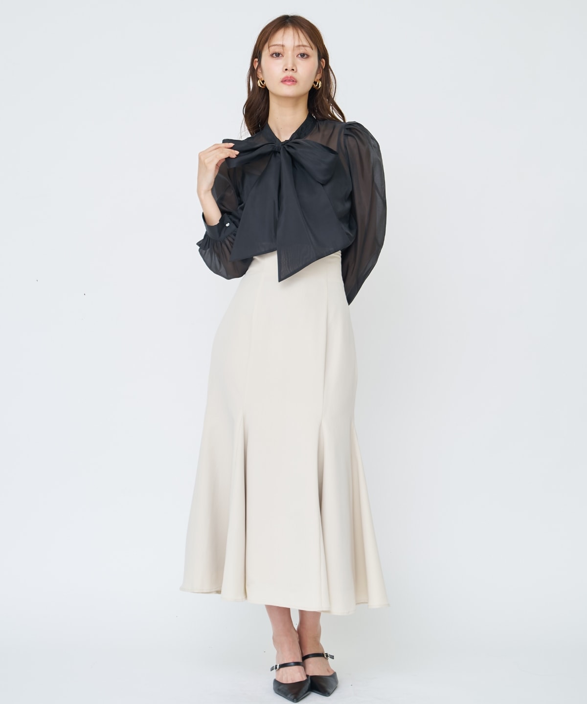 【先行予約受付中】バックレースアップマーメイドスカート