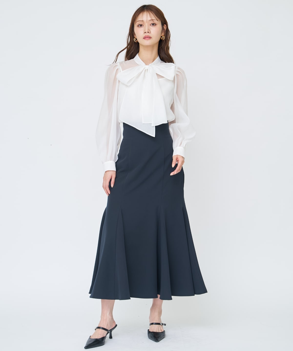 【先行予約受付中】バックレースアップマーメイドスカート