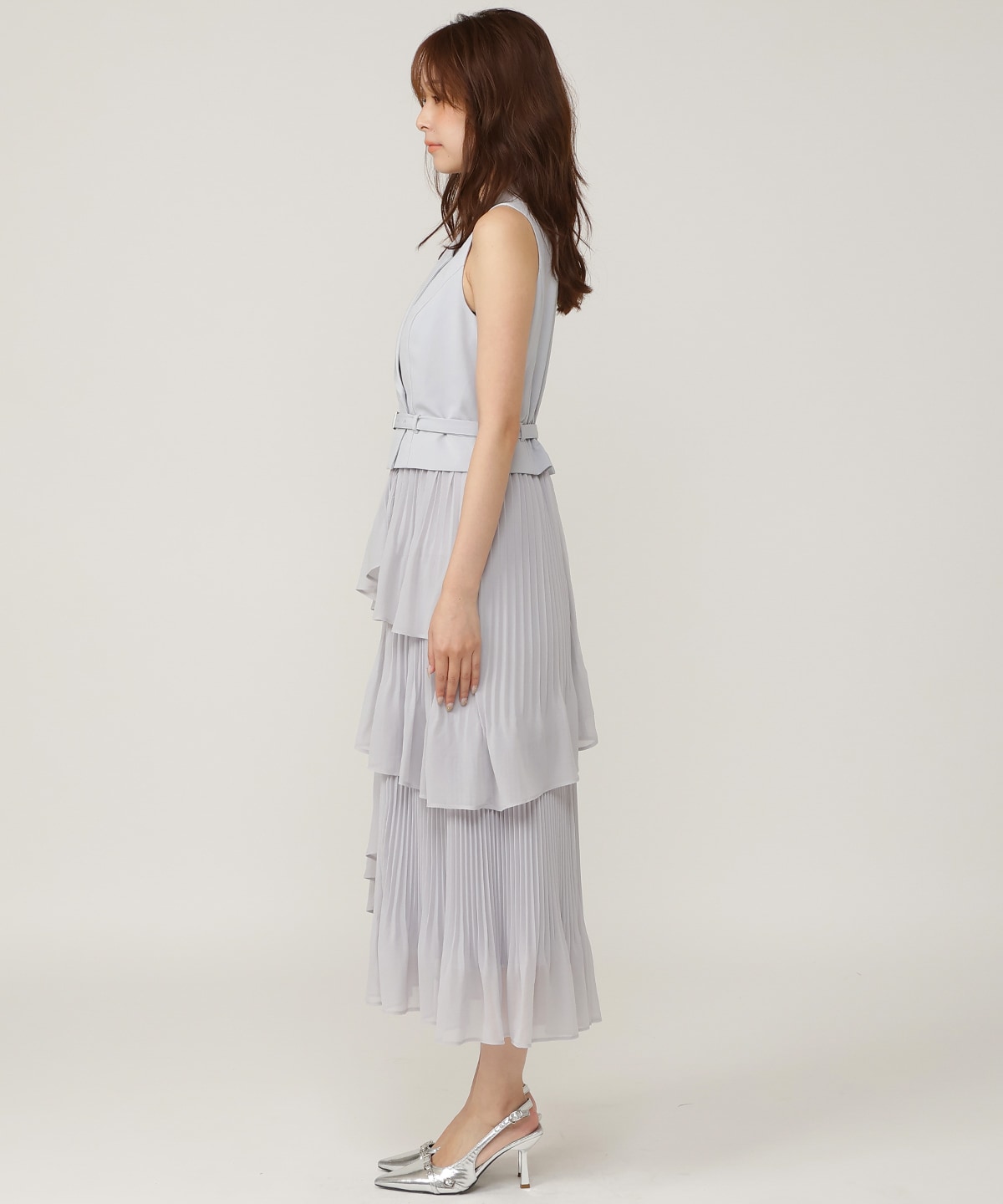 【5/14(木)一部店舗先行発売】ベストレイヤード消しプリーツワンピース