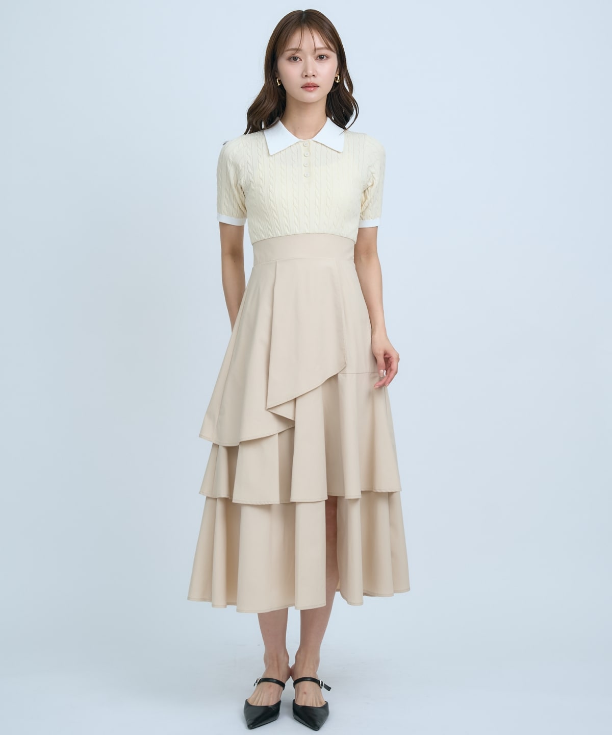 【先行予約受付中】イレギュラーヘムドッキングワンピース