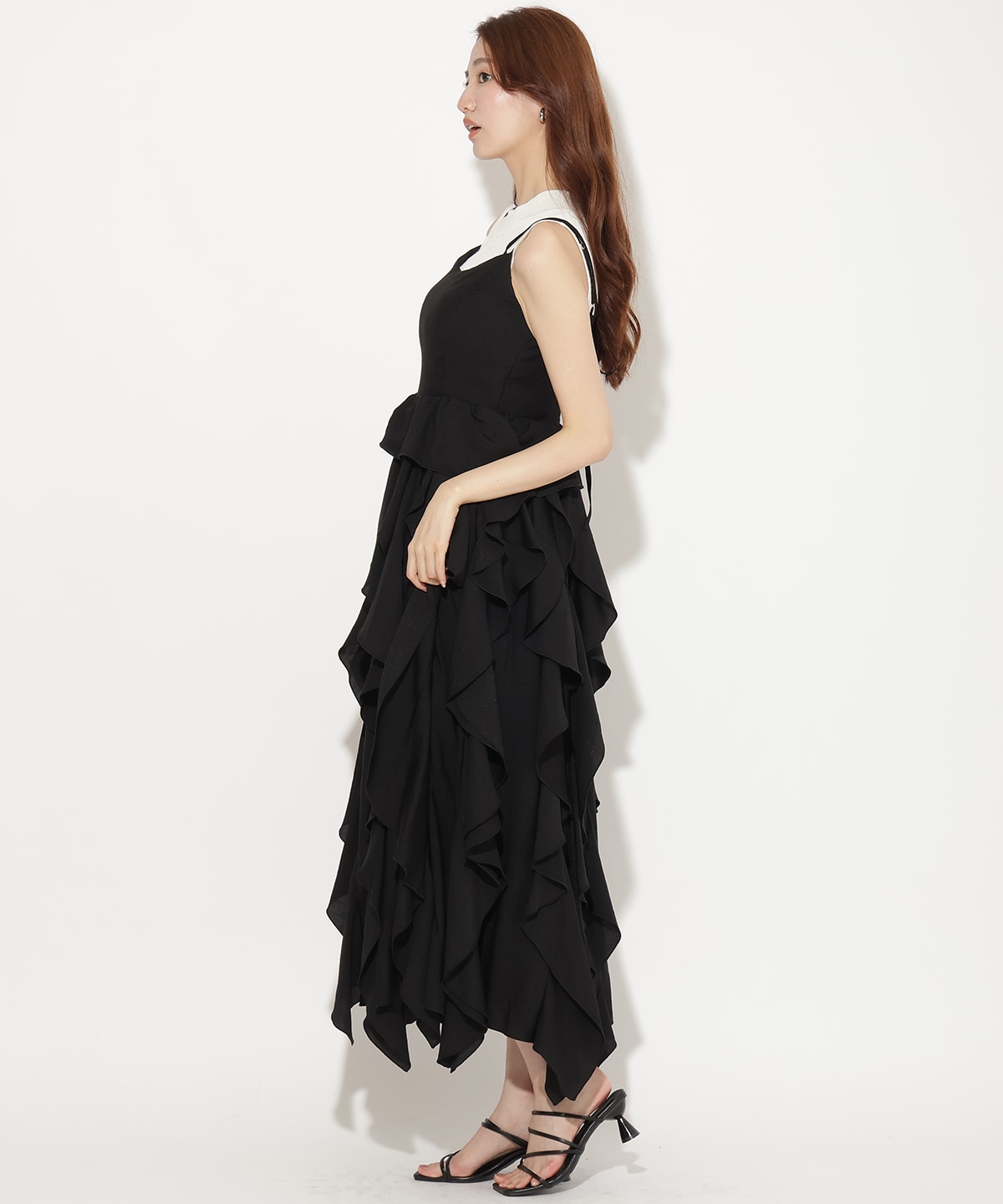 【8/7(金)20時発売】ボリュームラッフルフリルキャミワンピース