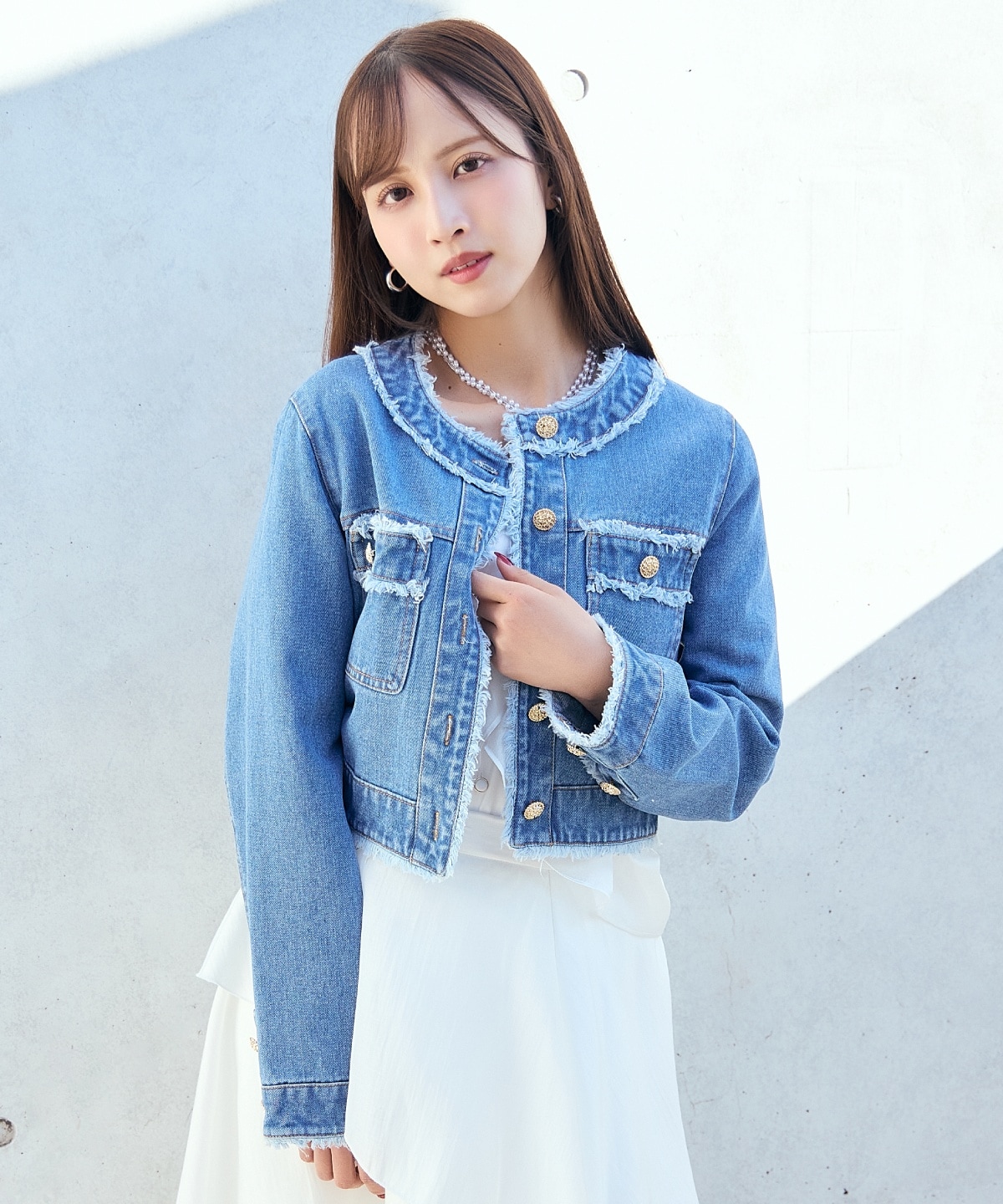 【先行予約受付中】フリンジデニムジャケット