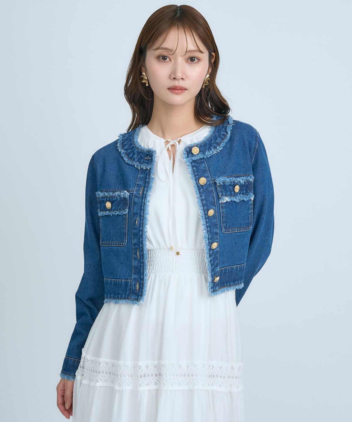 【先行予約受付中】フリンジデニムジャケット