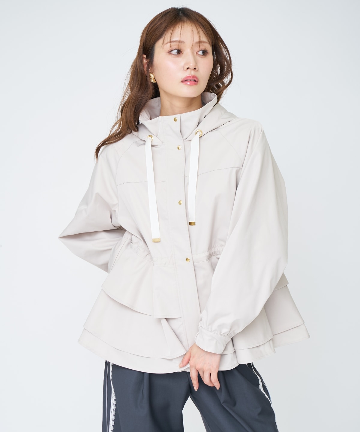 ペプラムマウンテンパーカー