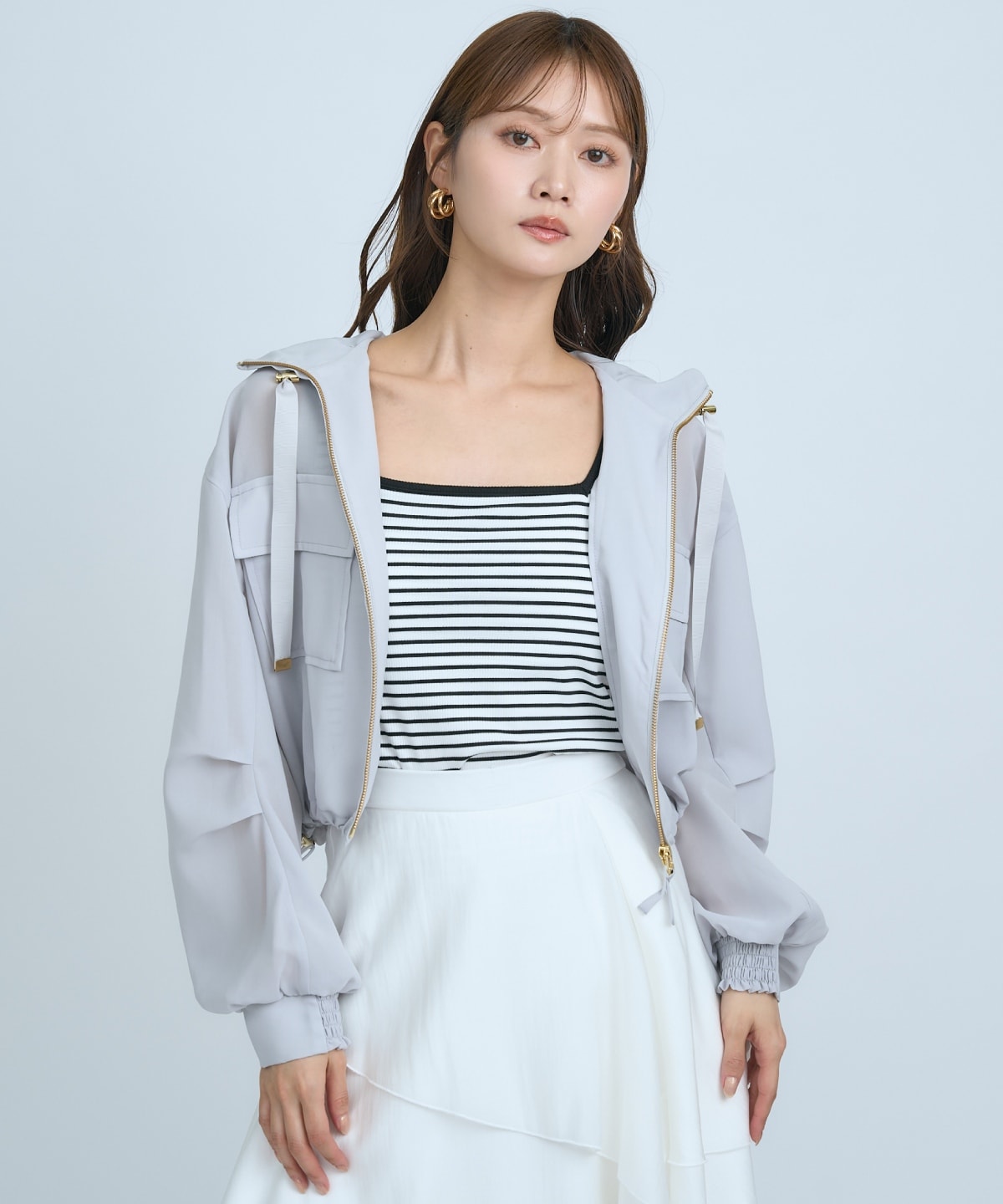 【先行予約受付中】シアーフーディーブルゾン