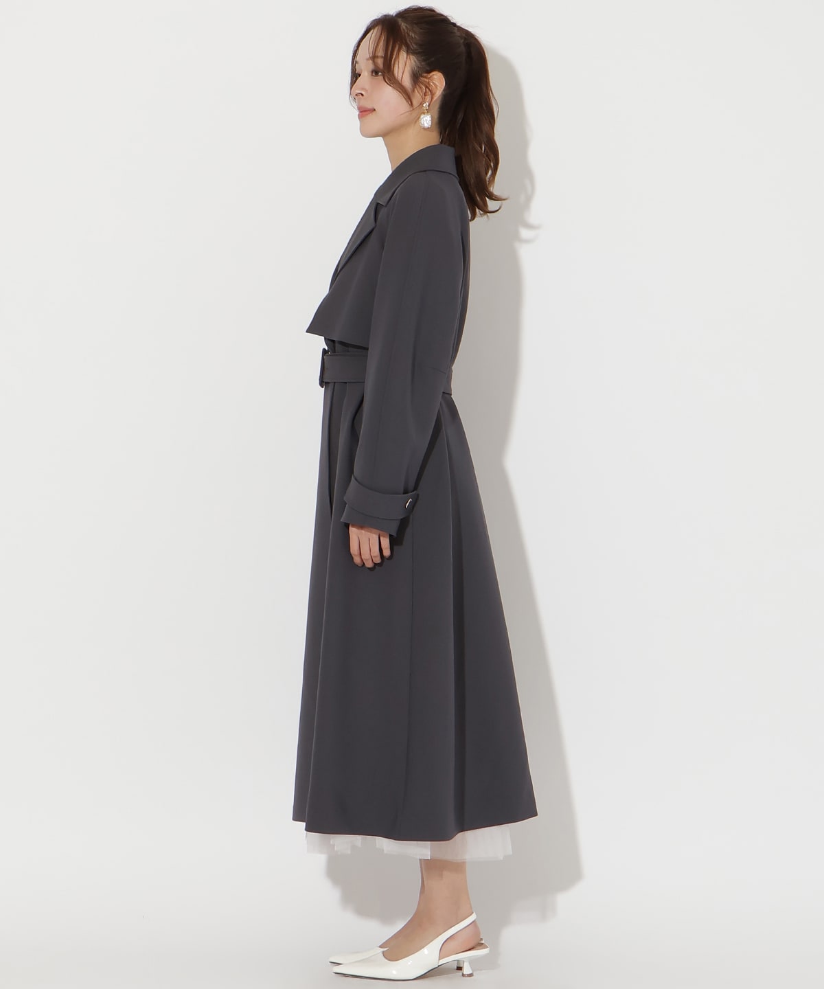 【先行予約受付中】フラップ付きロングコート