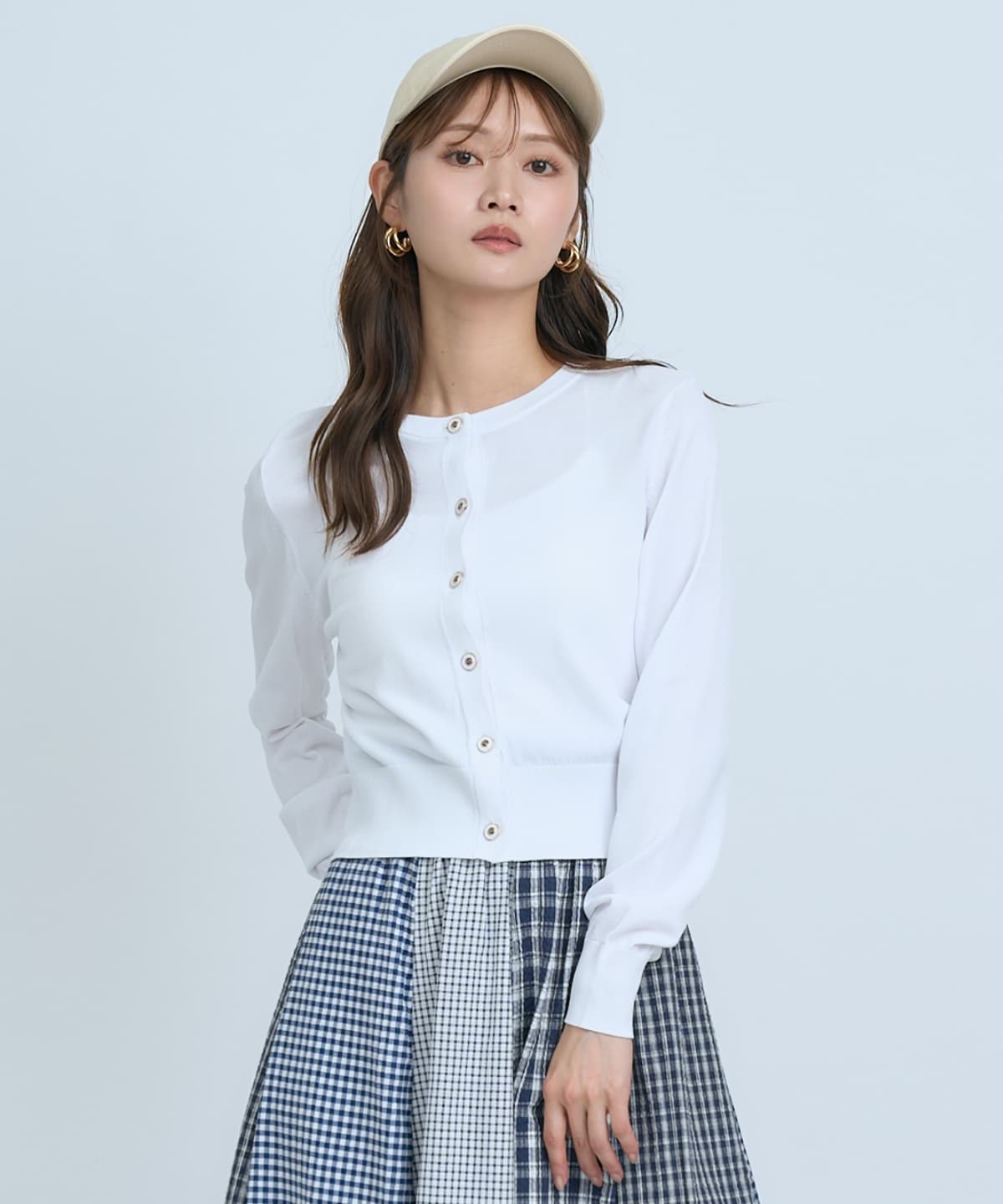 【UVカット】クルーネックカーディガン