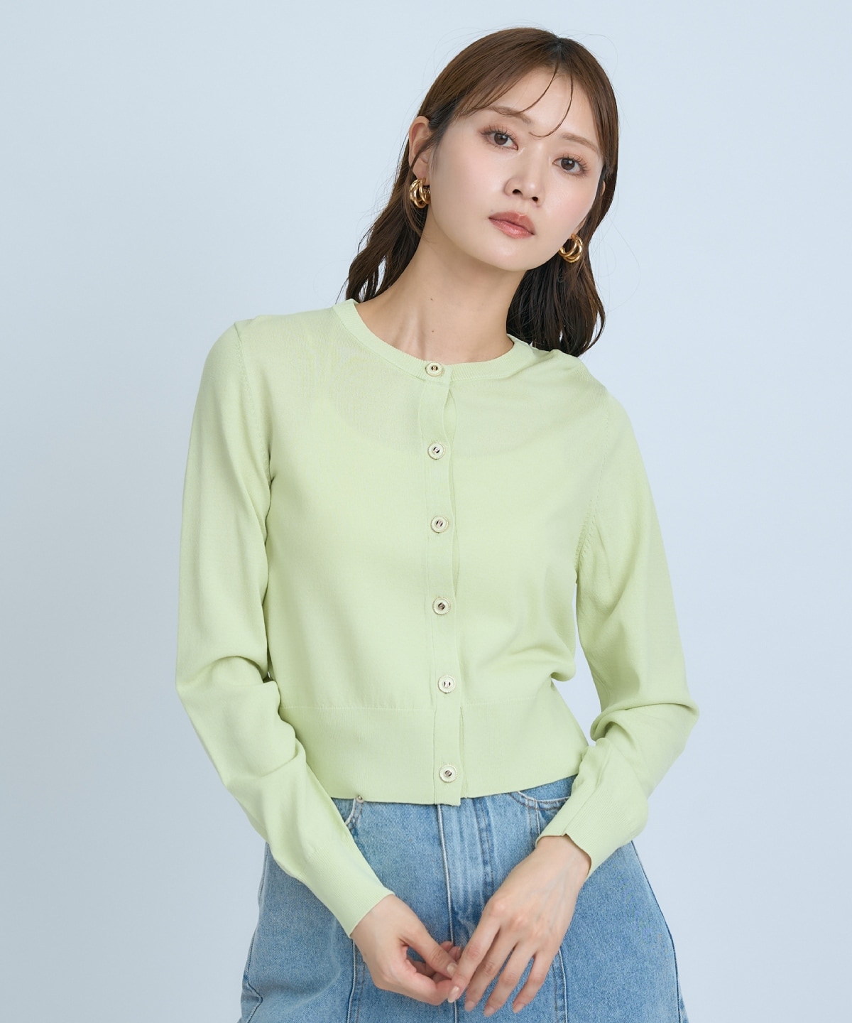 【UVカット】クルーネックカーディガン