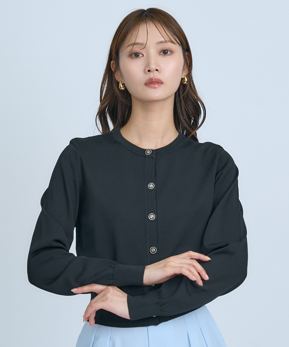 【UVカット】クルーネックカーディガン