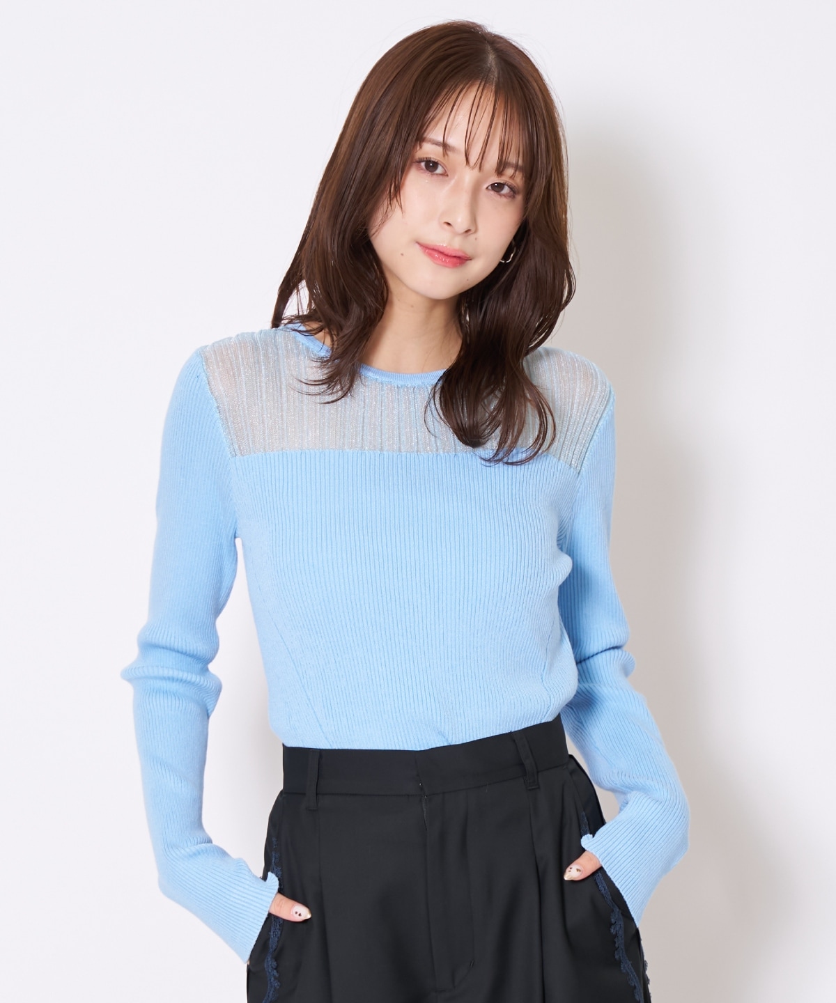 【先行予約受付中】シアーリブニットプルオーバー