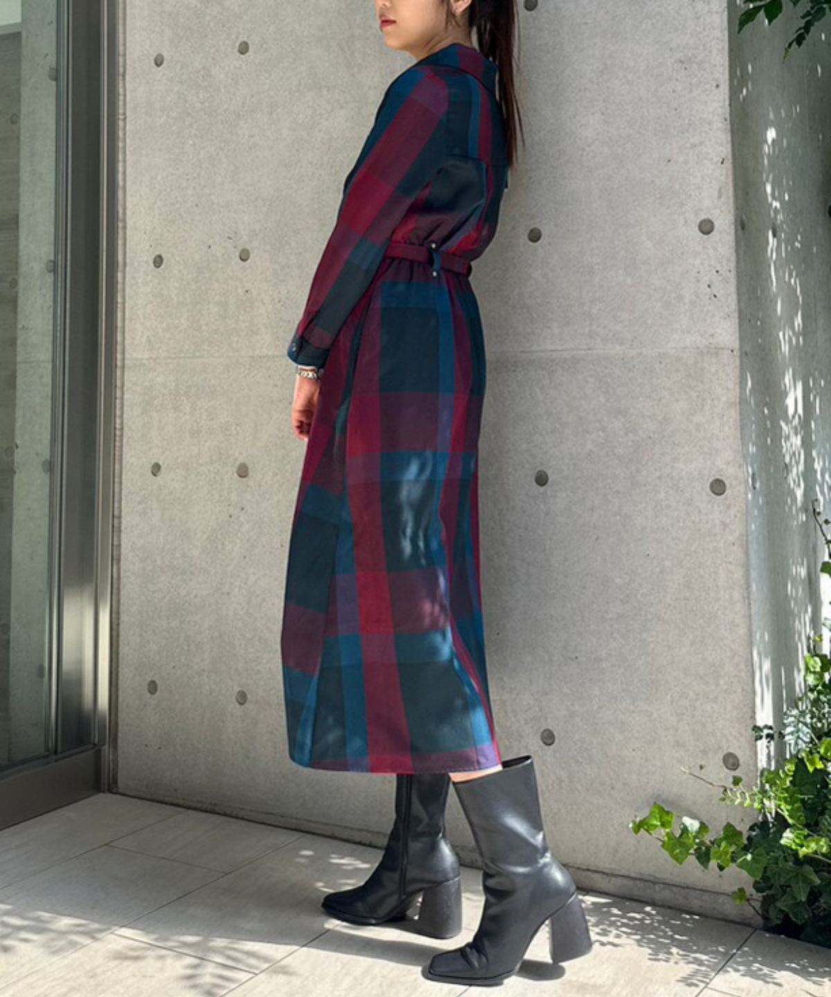 レトロチェックワンピース M グリーン Redyazel 公式オンラインショップ バーンデストローズ