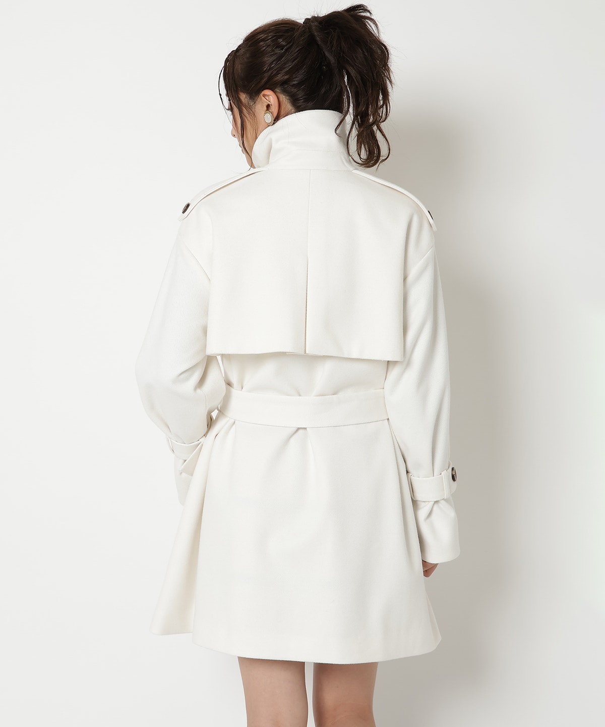 100%の保証 週末限定価格Sheller♡スタンドカラーショートフレア