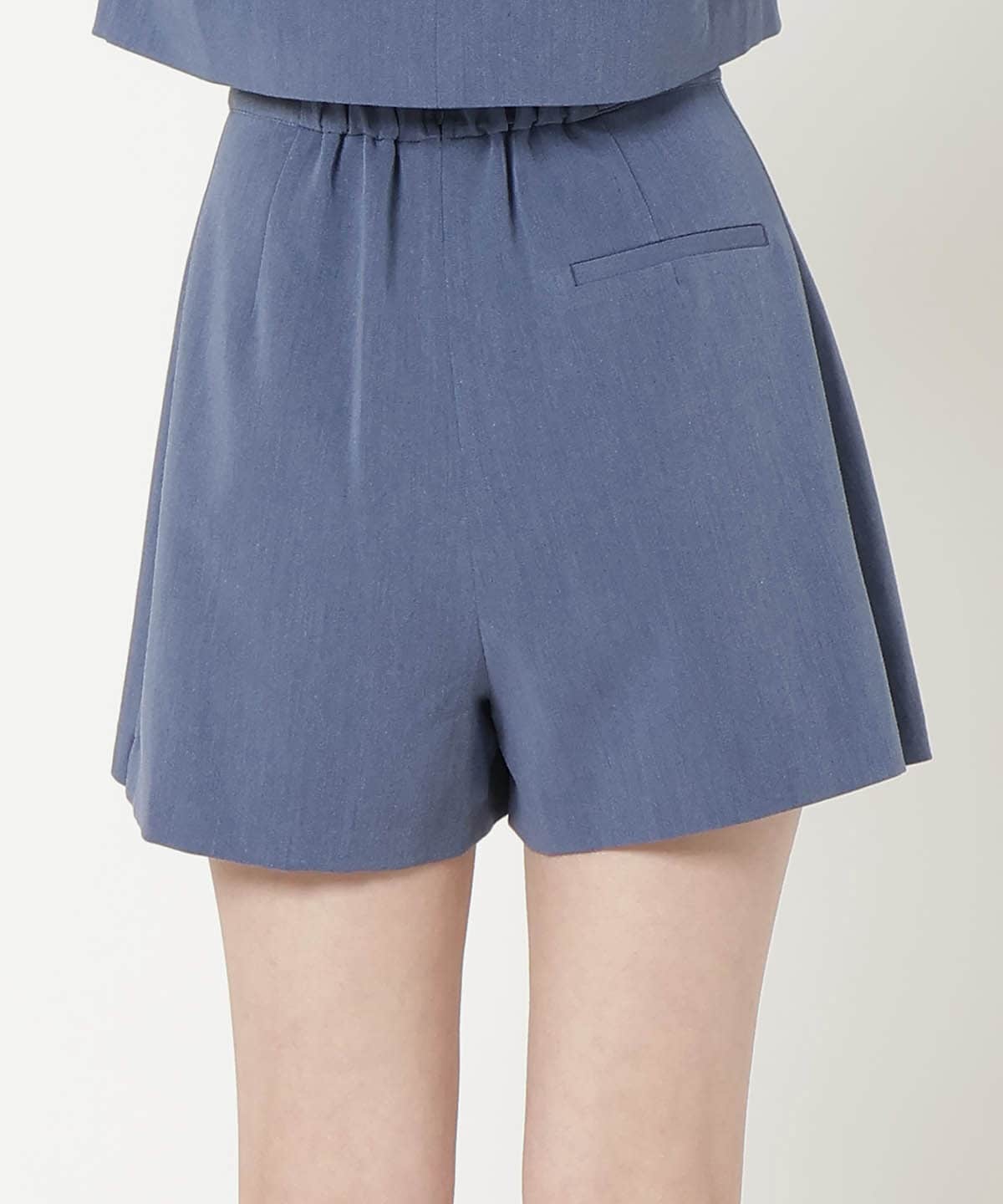 【セットアップ可能】サイドビットプリーツスカパン