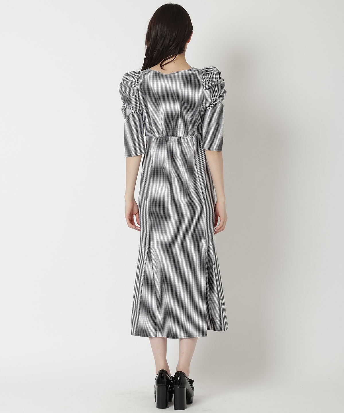 デコルテリボンあきマーメイドワンピース