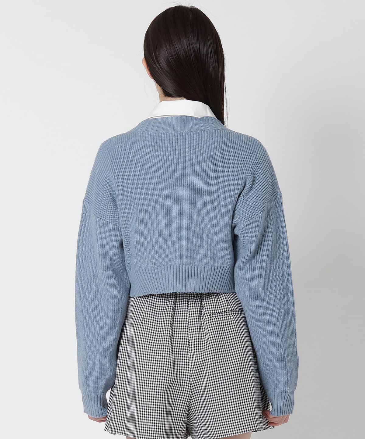 カラーカーディガン