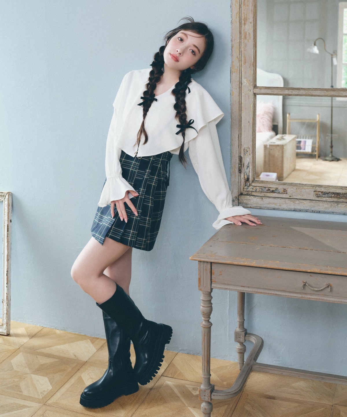 ２wayビッグカラーブラウス