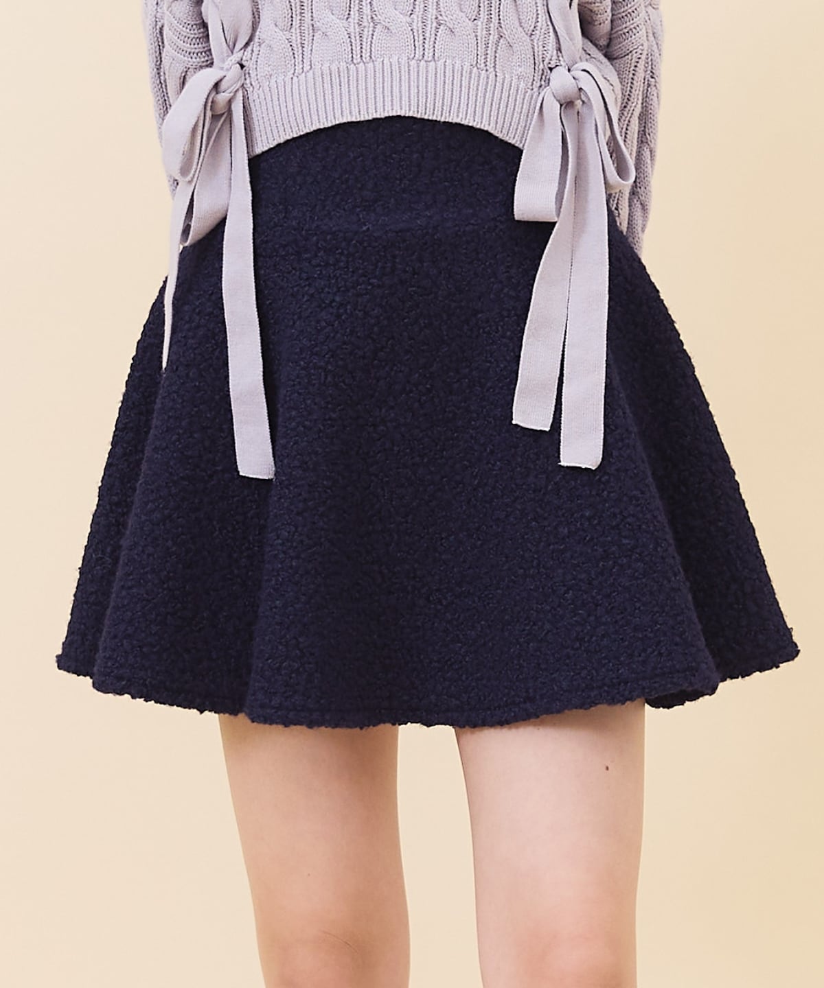 【セットアップ可能】ブークレフレアミニスカート