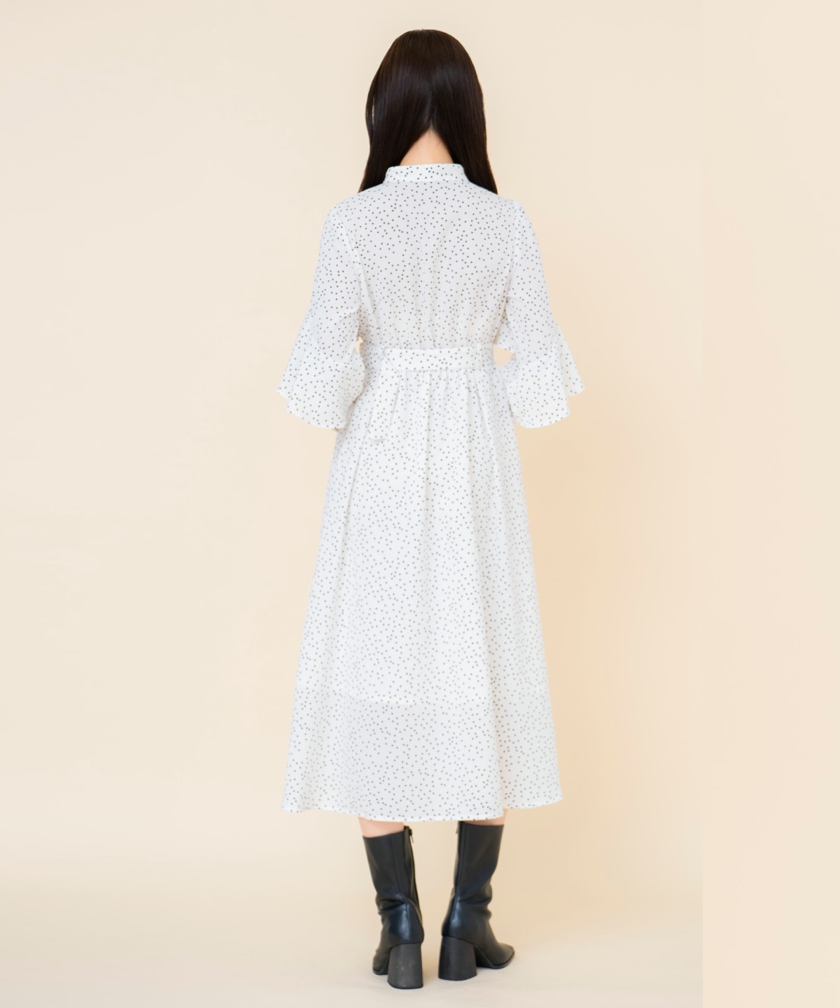 ケープフリルワンピース