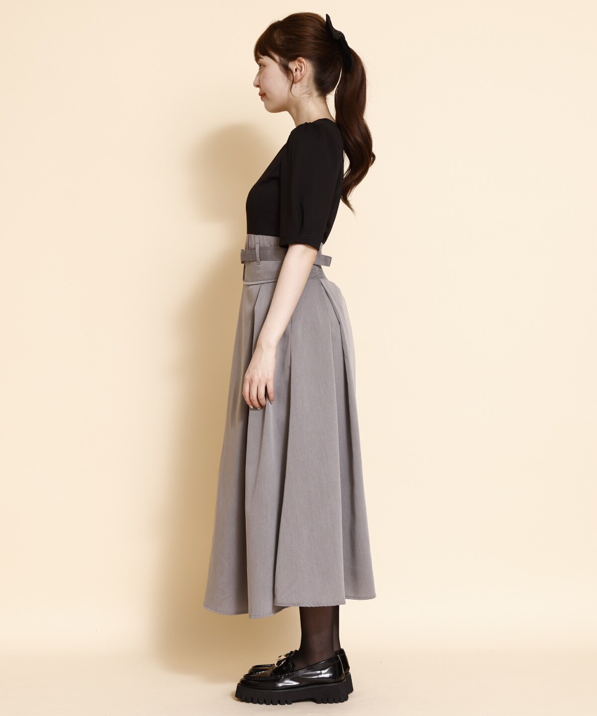 コルセットデザインドッキングワンピース