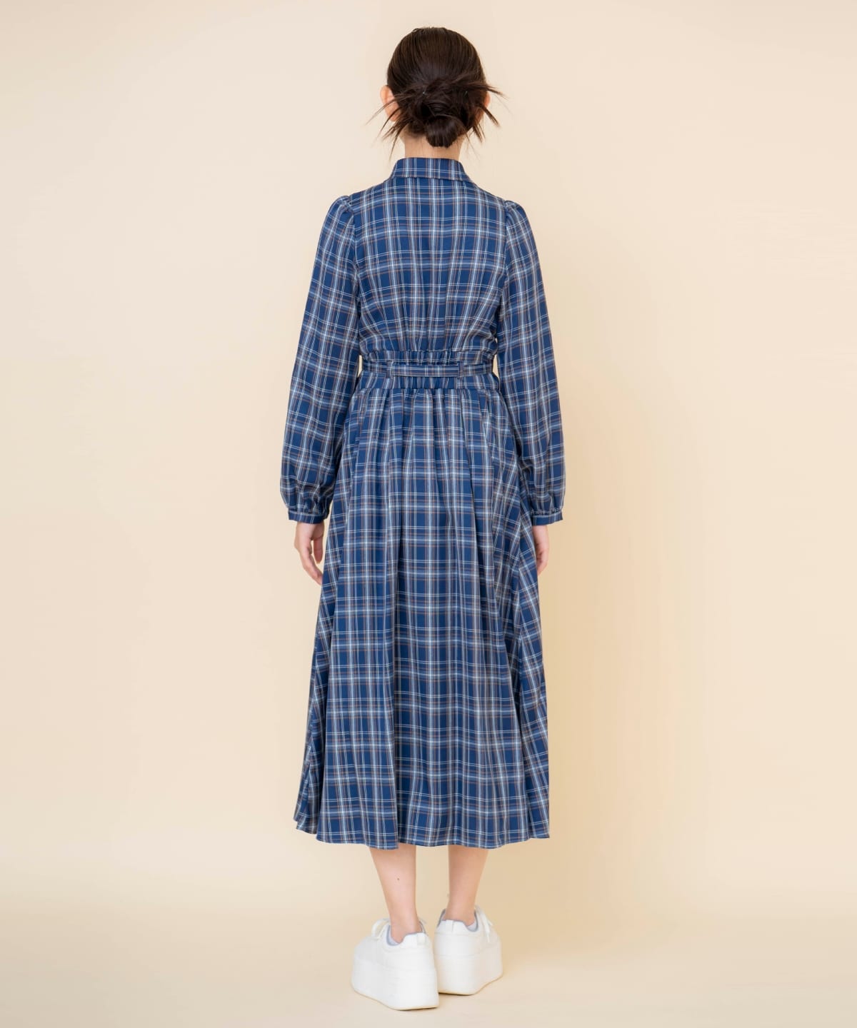 チェックシャツワンピース