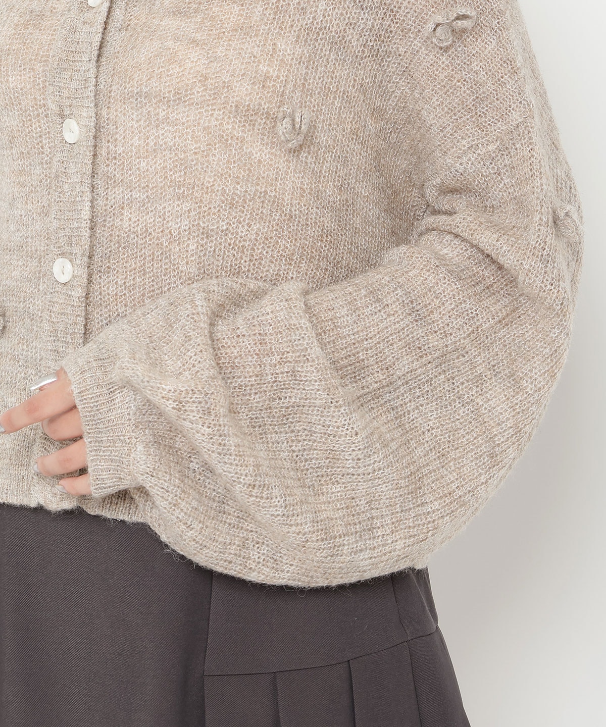 クロシェフラワーカーディガン