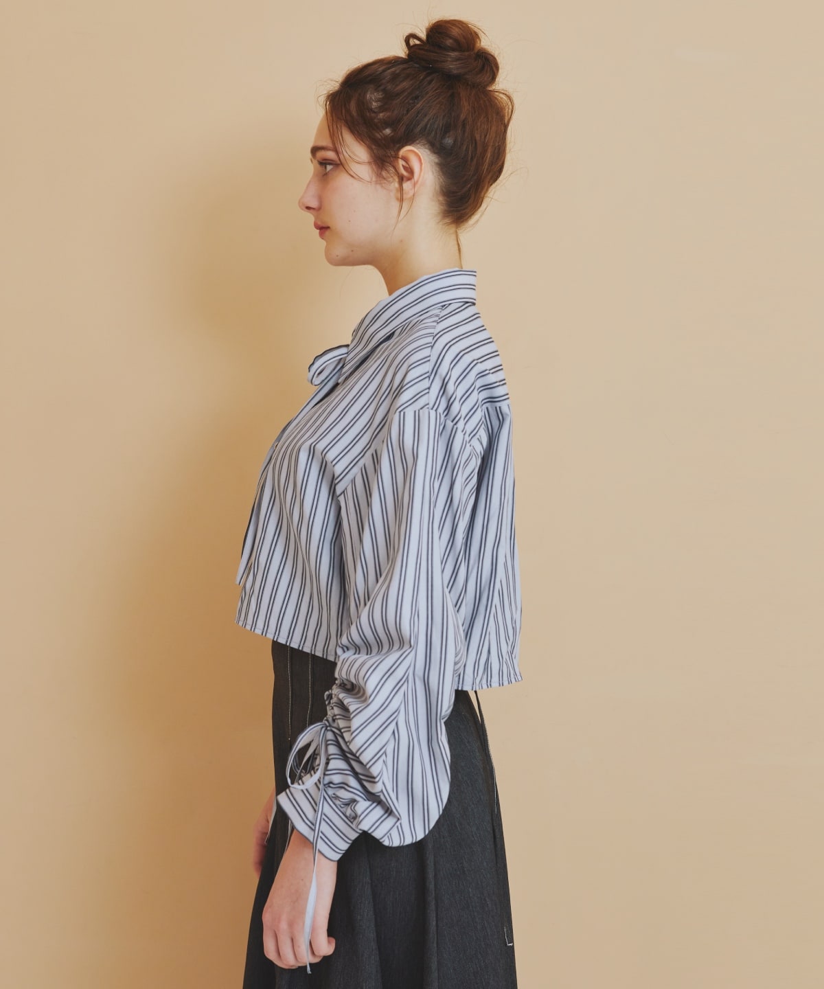 ドロストストライプシャツ
