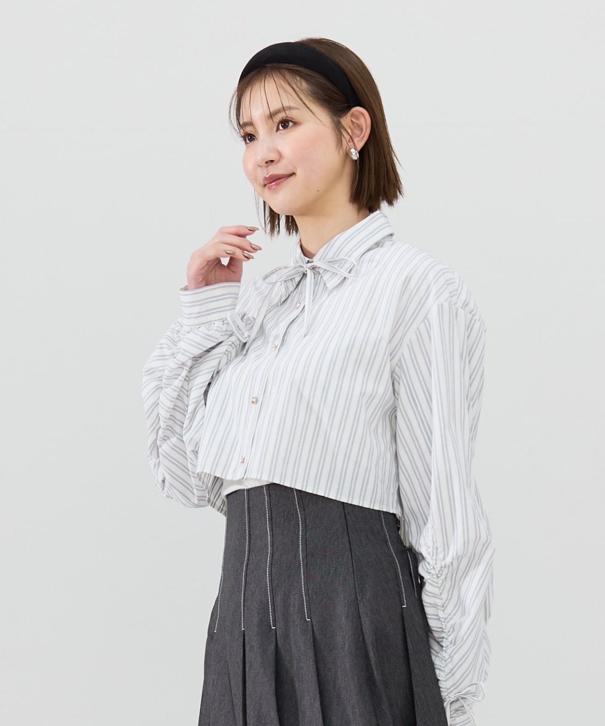 ドロストストライプシャツ