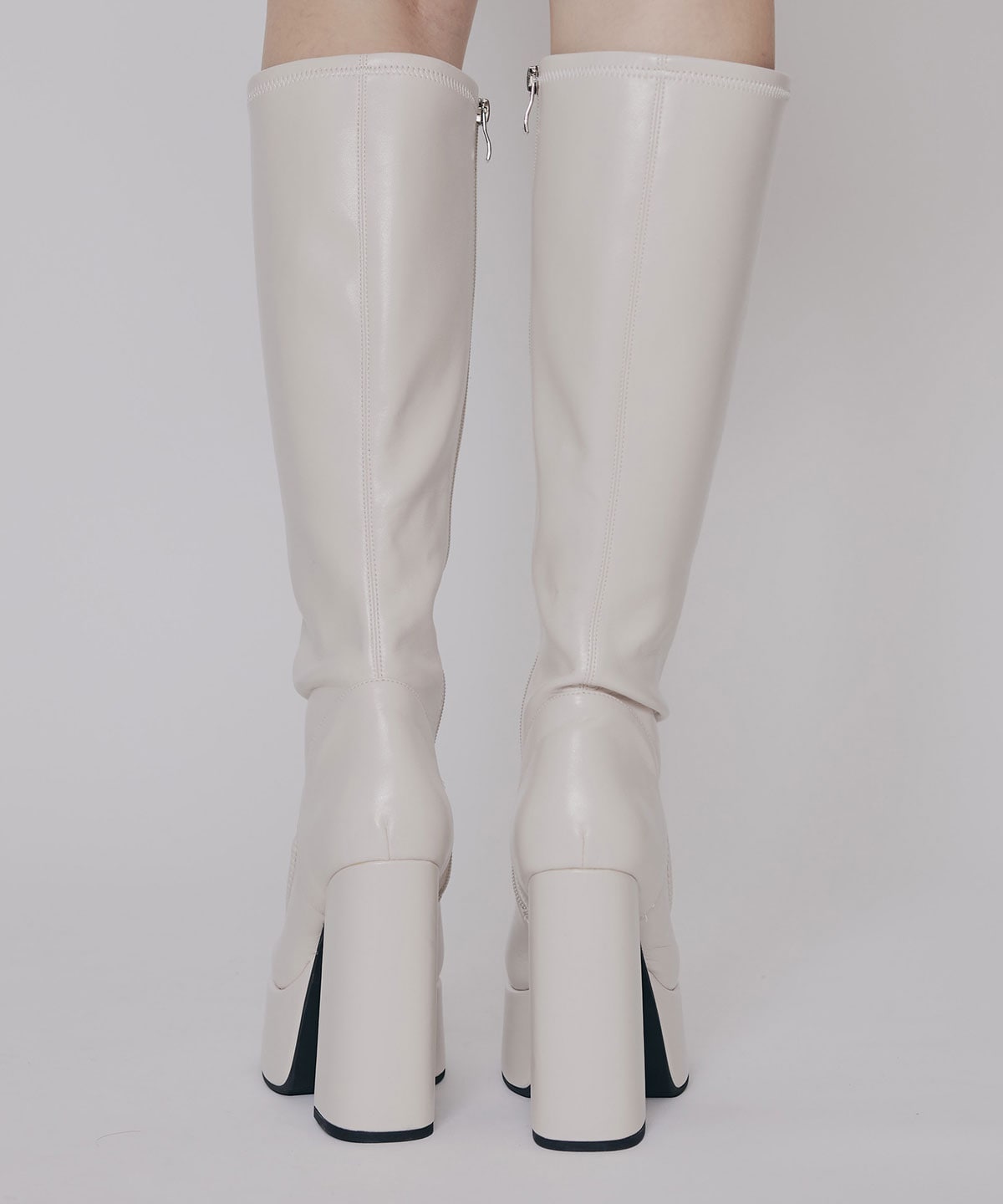 スクエアタイツロングブーツ