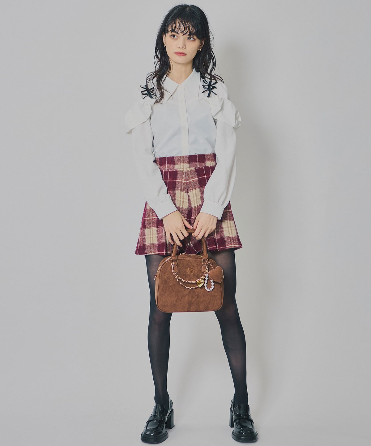 チェックタックショートパンツ