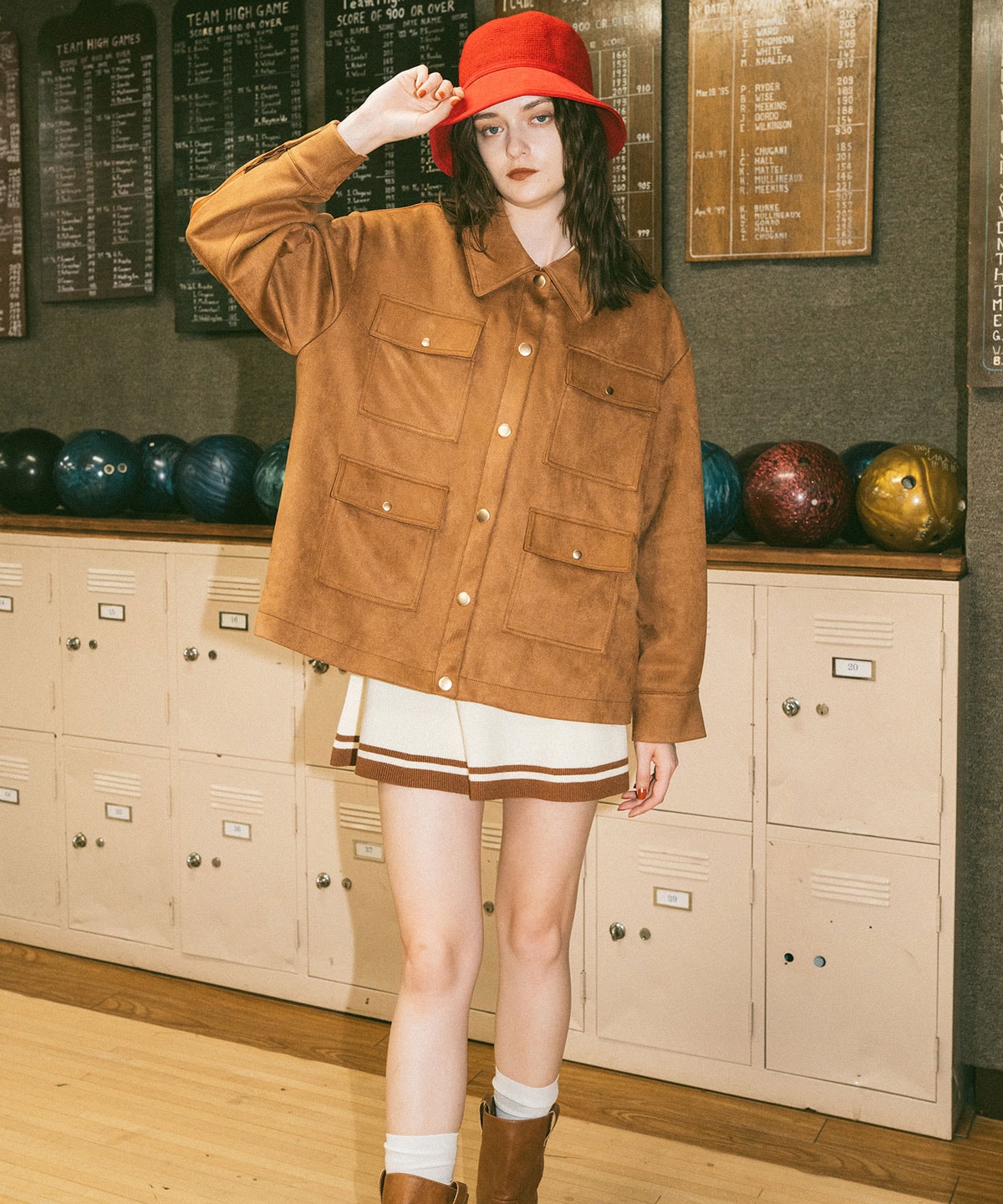 ヴィンテージライクスエードポケットジャケット