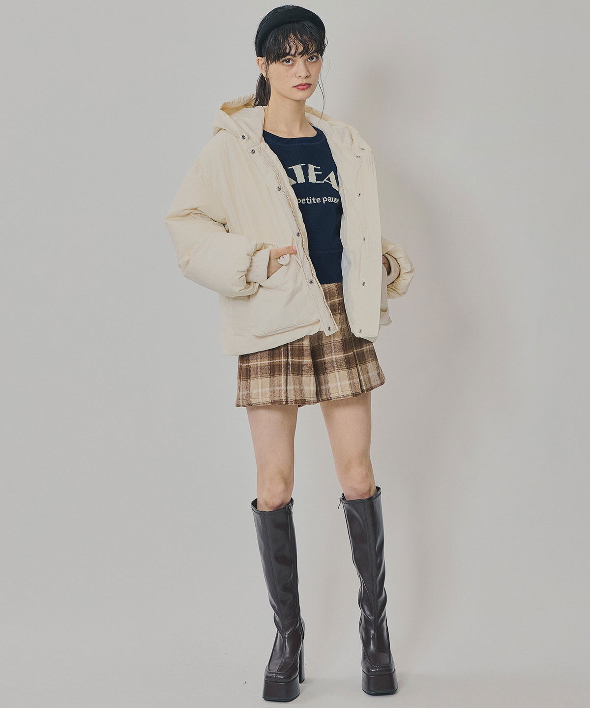 フラップポケットファイバーダウンジャケット