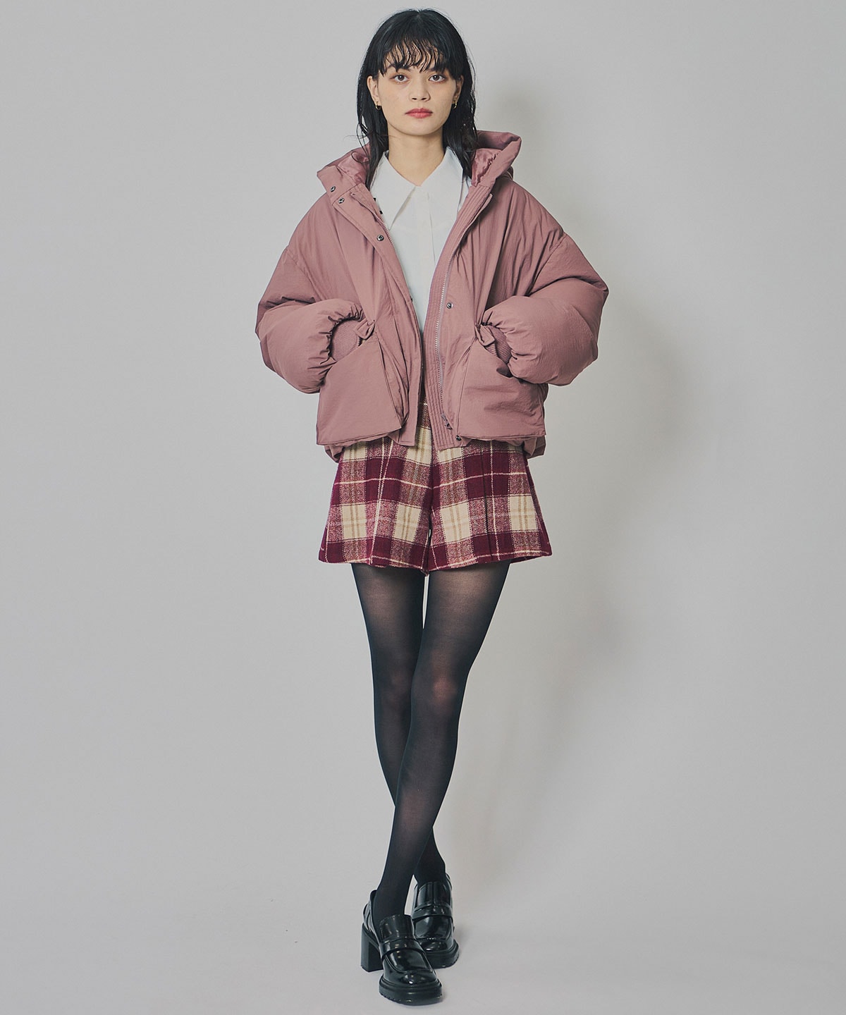 フラップポケットファイバーダウンジャケット