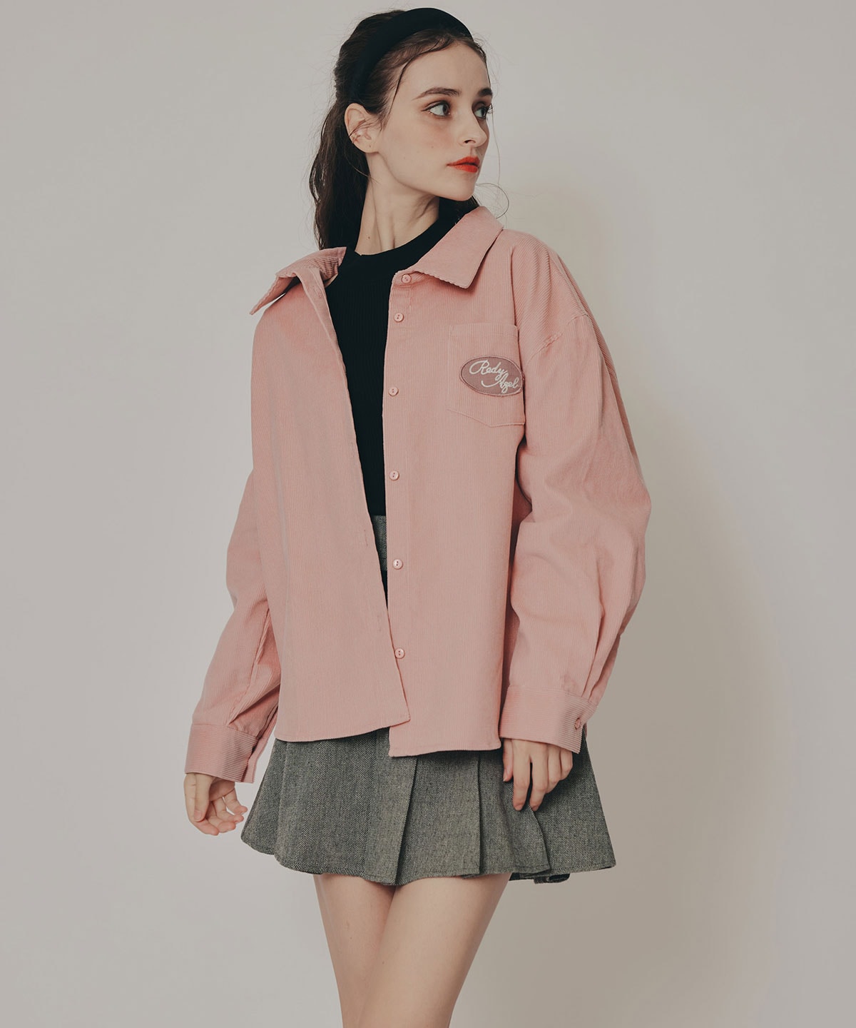 ロゴワッペンオーバーシャツ