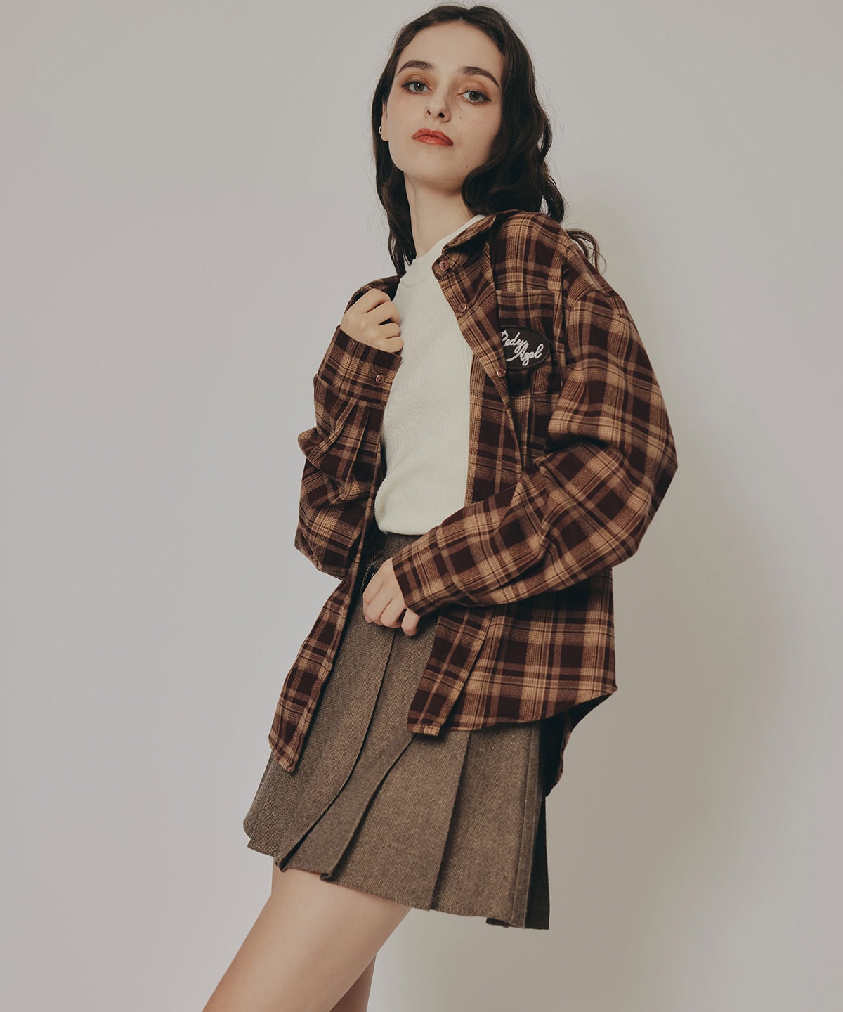 ロゴワッペンオーバーシャツ