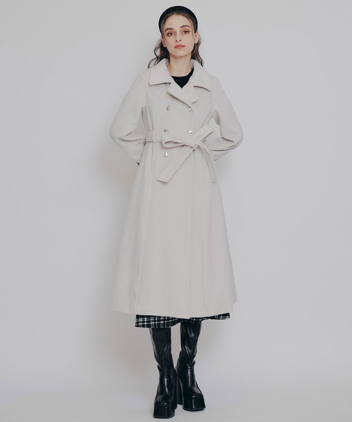 2WAYカラーダブルロングコート