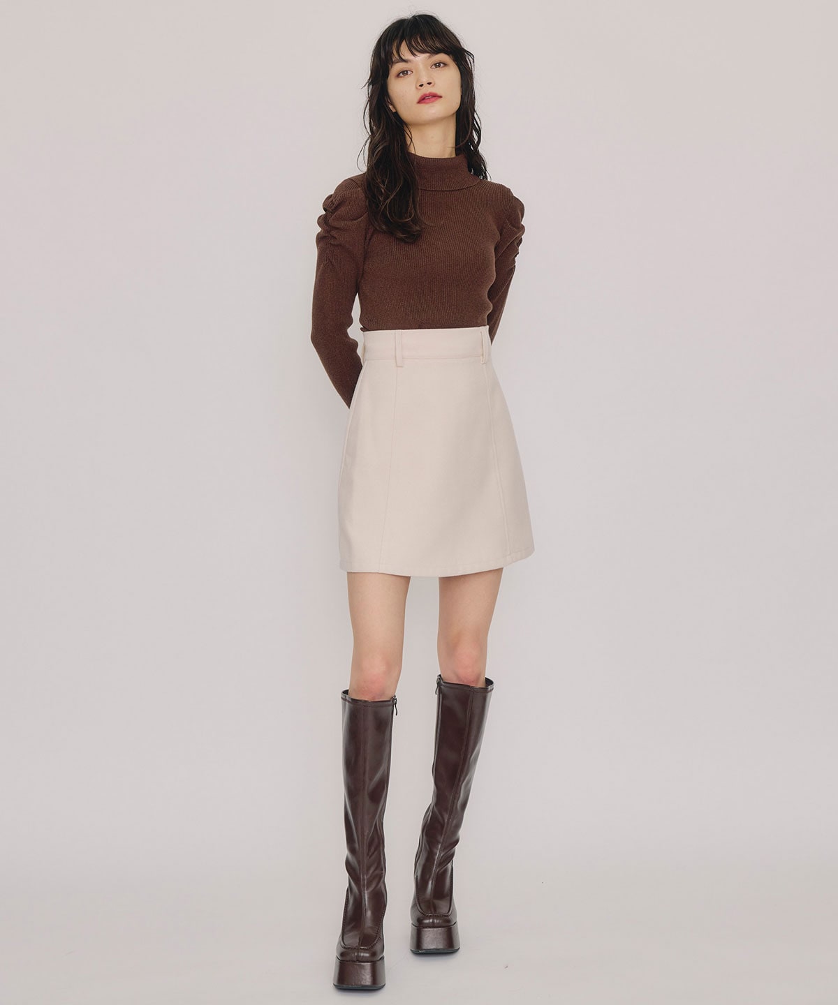 ラメタートルニットプルオーバー