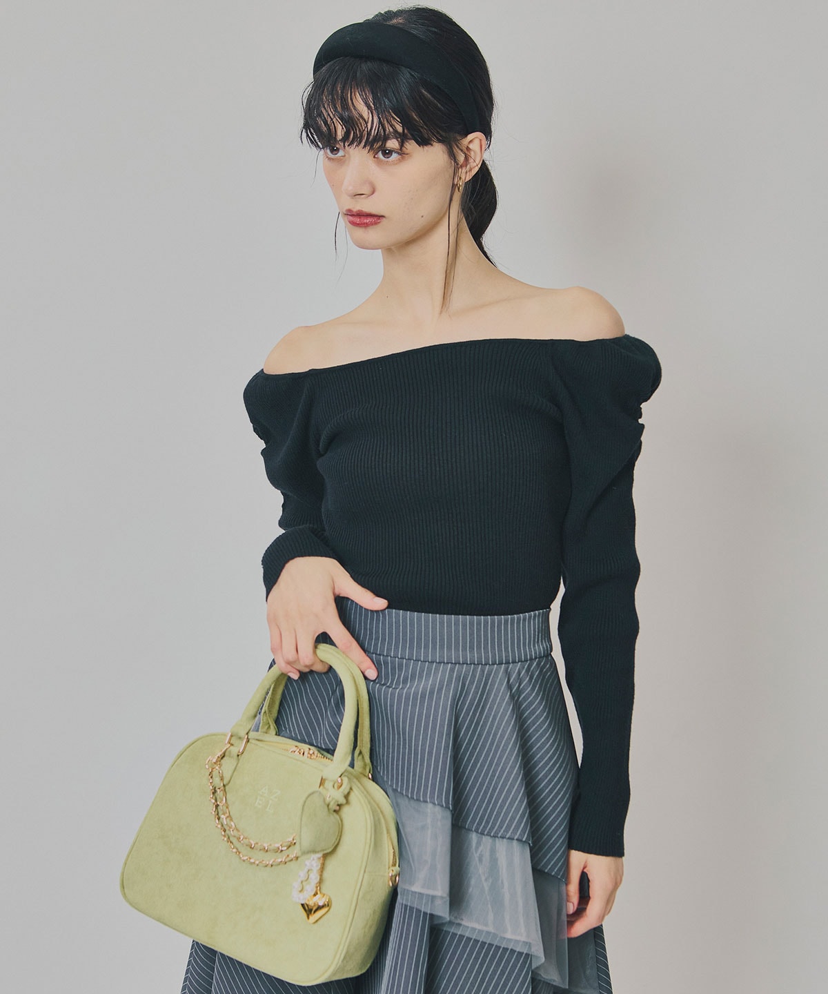 4wayリブニットトップス