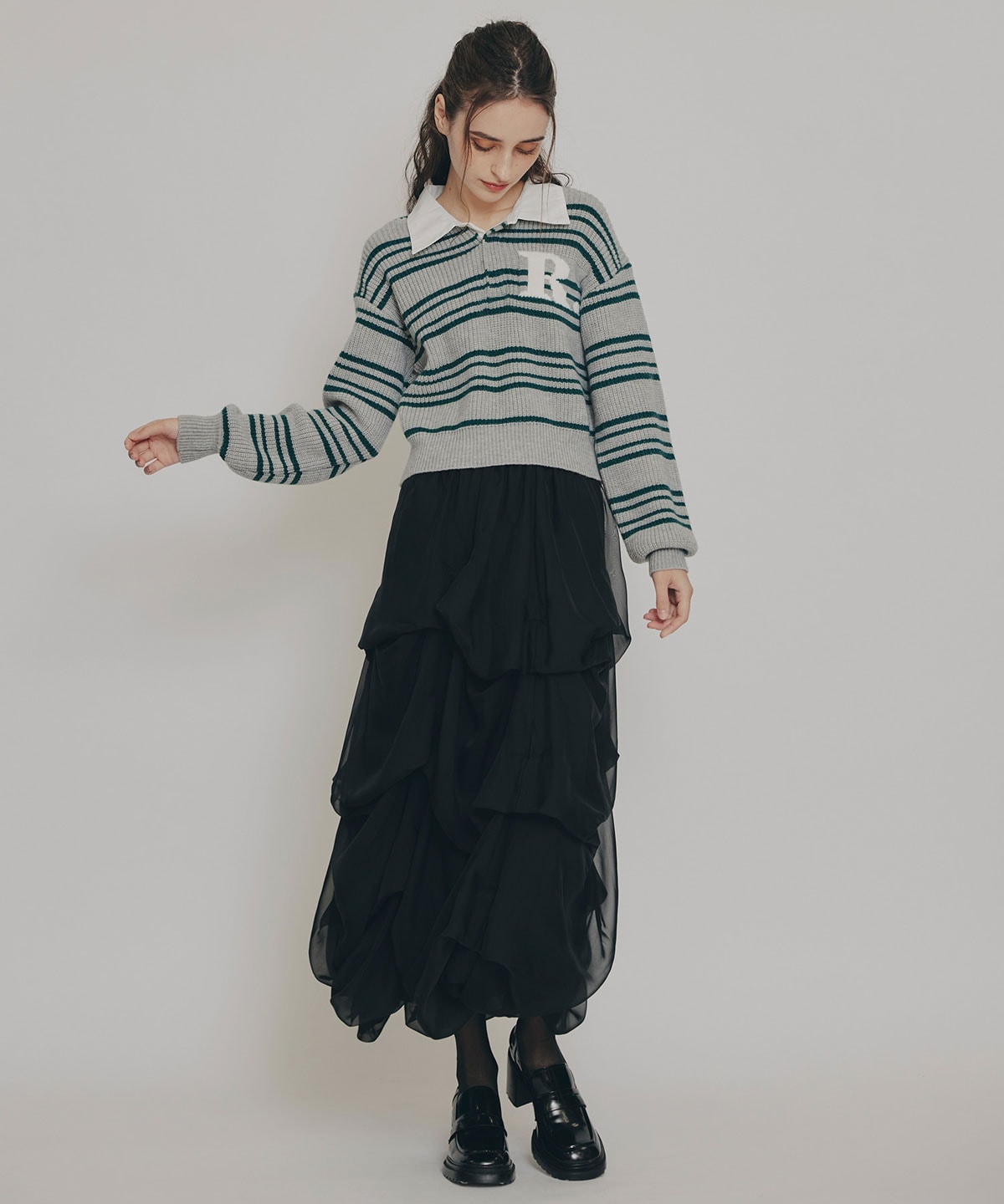 R.カレッジポロニットプルオーバー