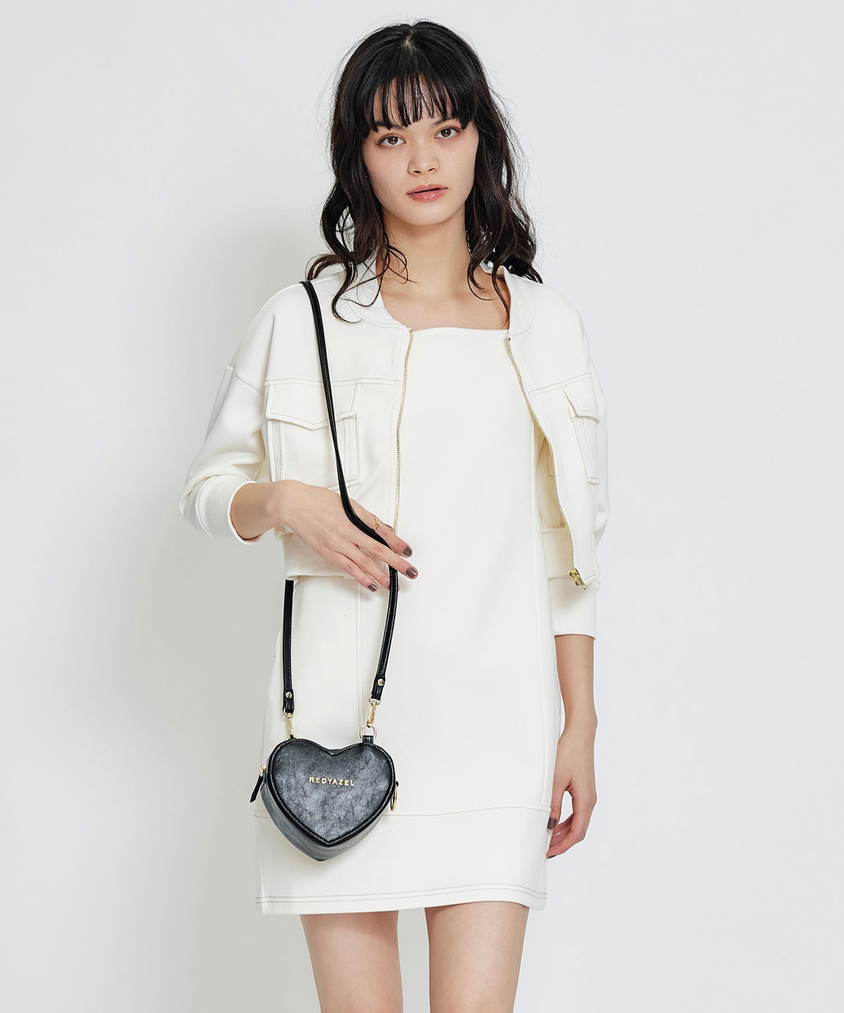 Love Me Heart モチーフ2WAYミニショルダーバッグ