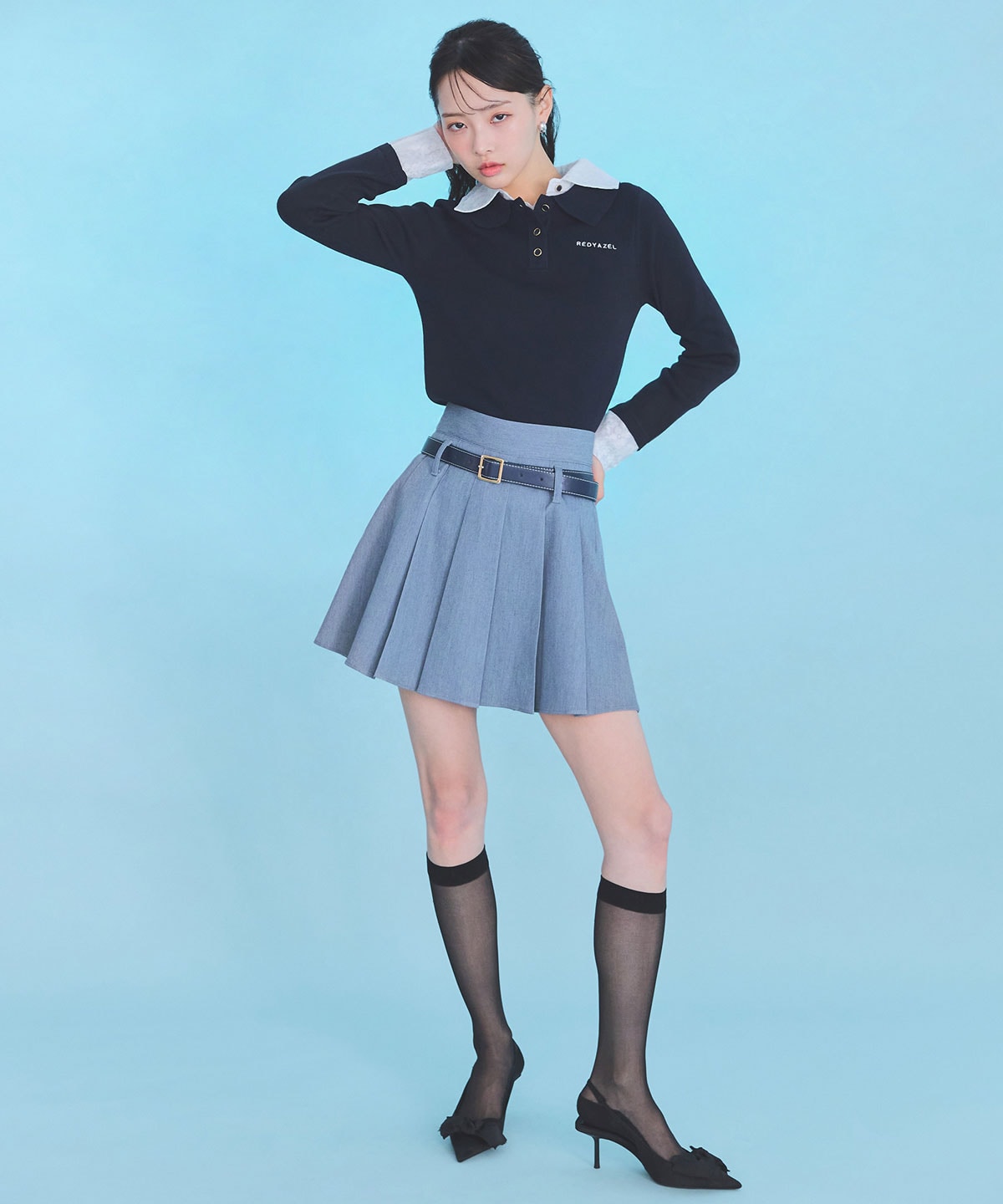 ローベルトインナーパンツプリーツミニスカート