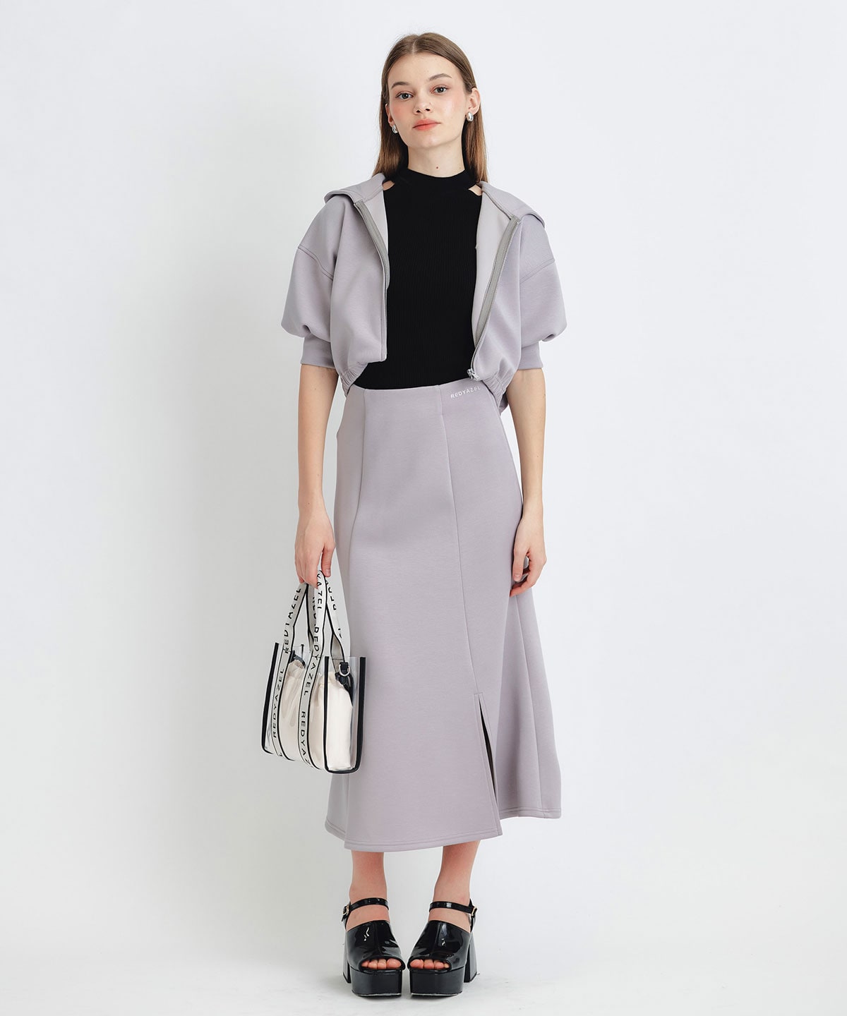 ダンボールセミマーメイドスリットロングスカート