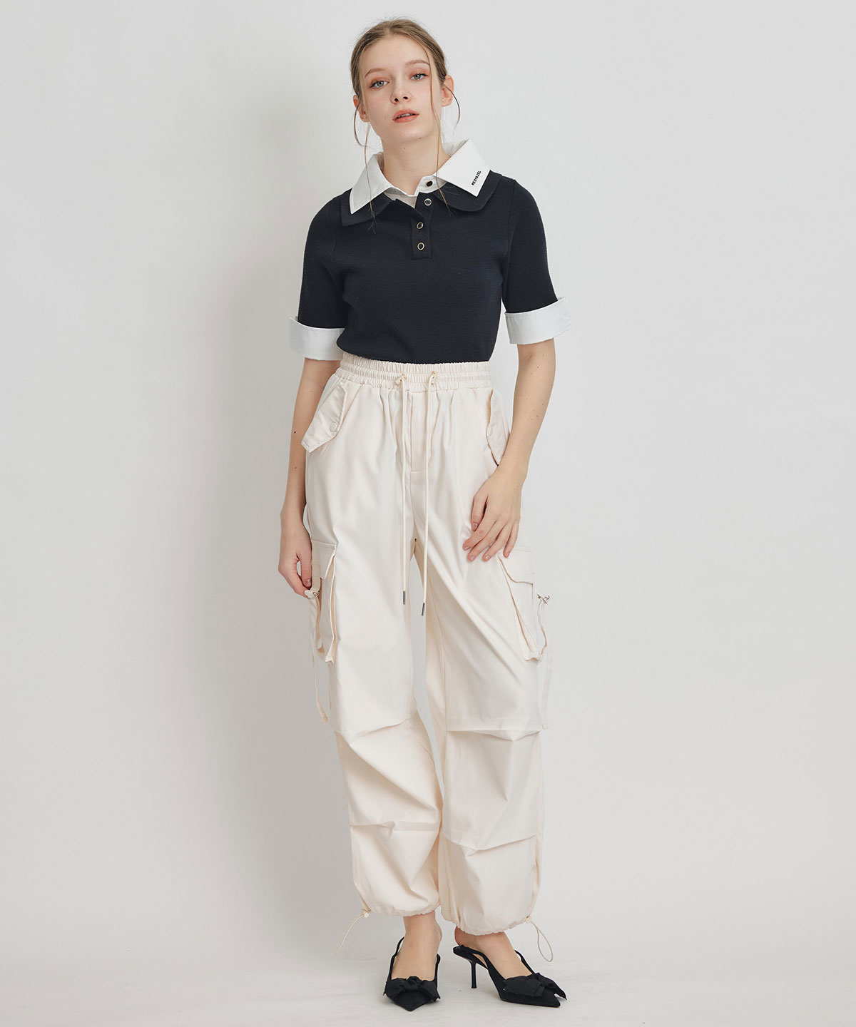 タブフラップポケットカーゴパンツ