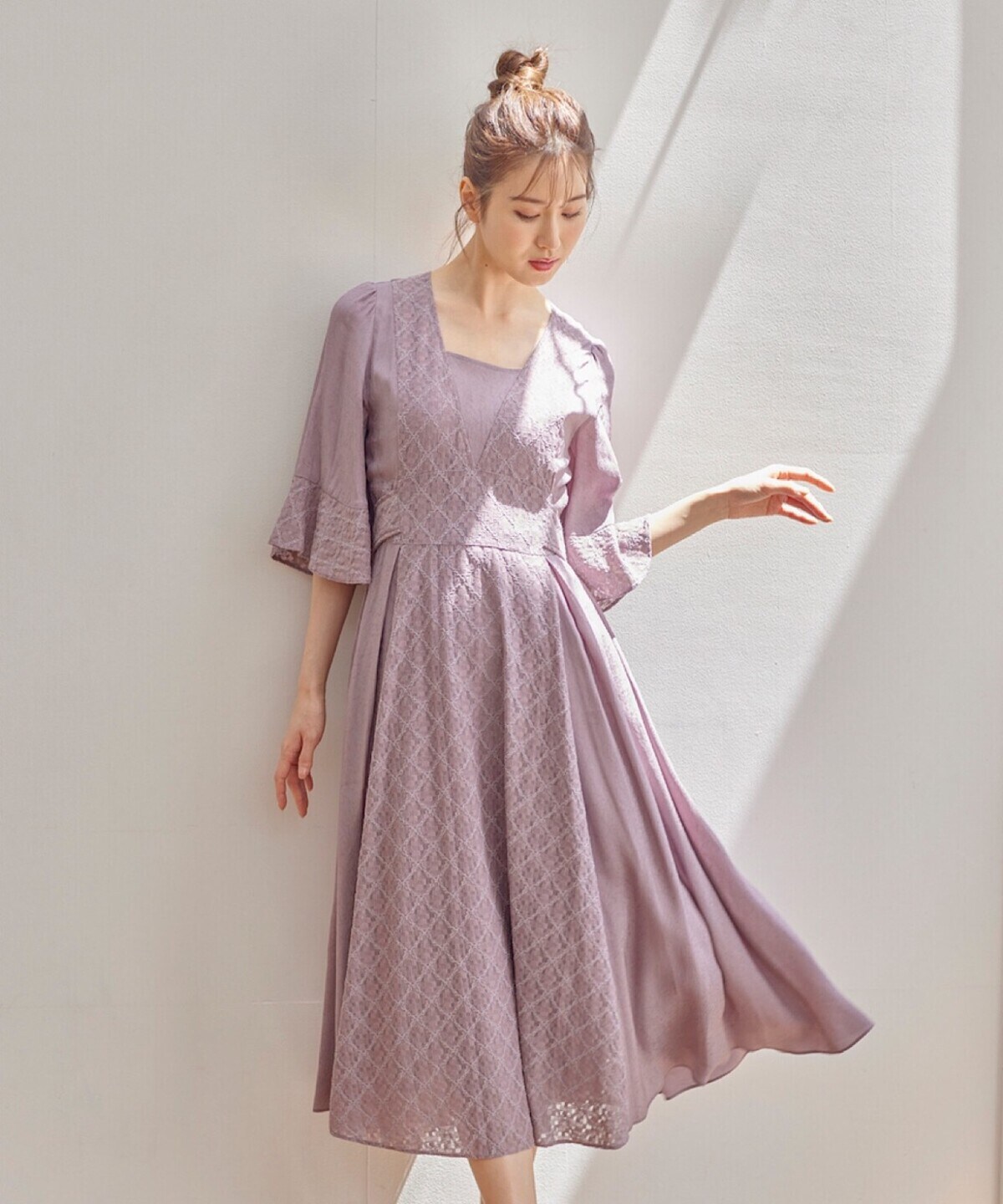 ボヘミアンベルトリボンワンピース S ピンク Swingle 公式オンラインショップ バーンデストローズ