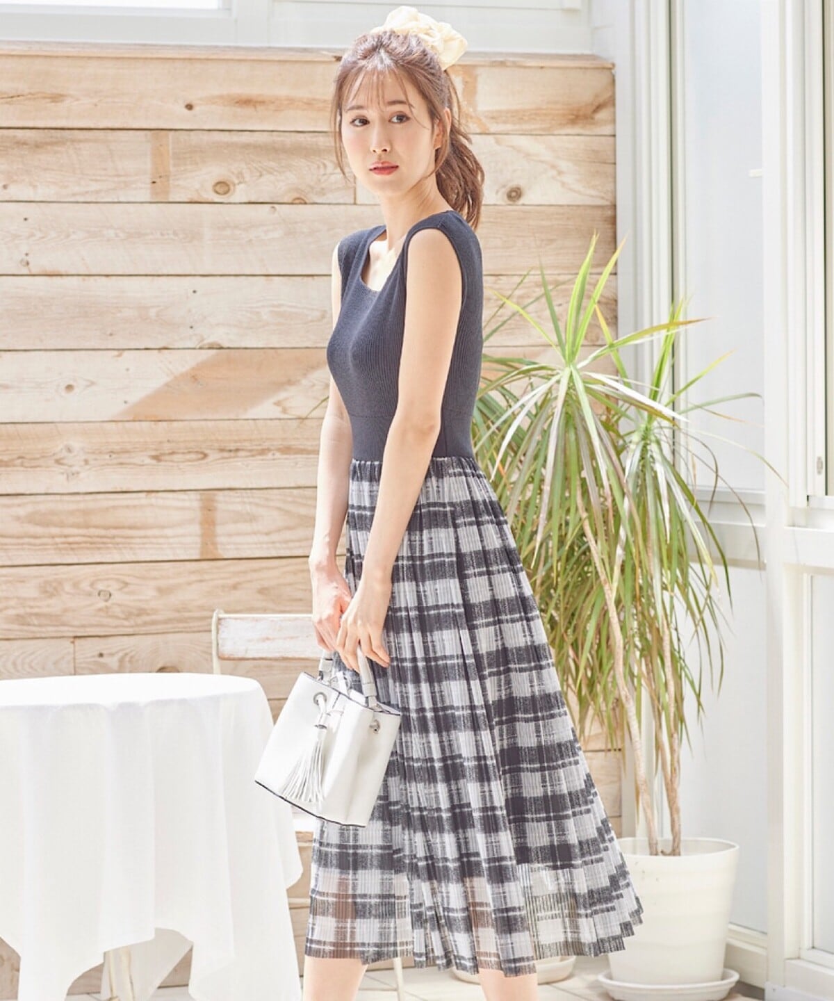 メゾンスペシャル シアーチェックワンピース 【公式通販】