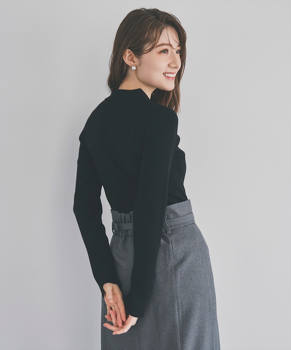 日本製センタースリットタイトスカート